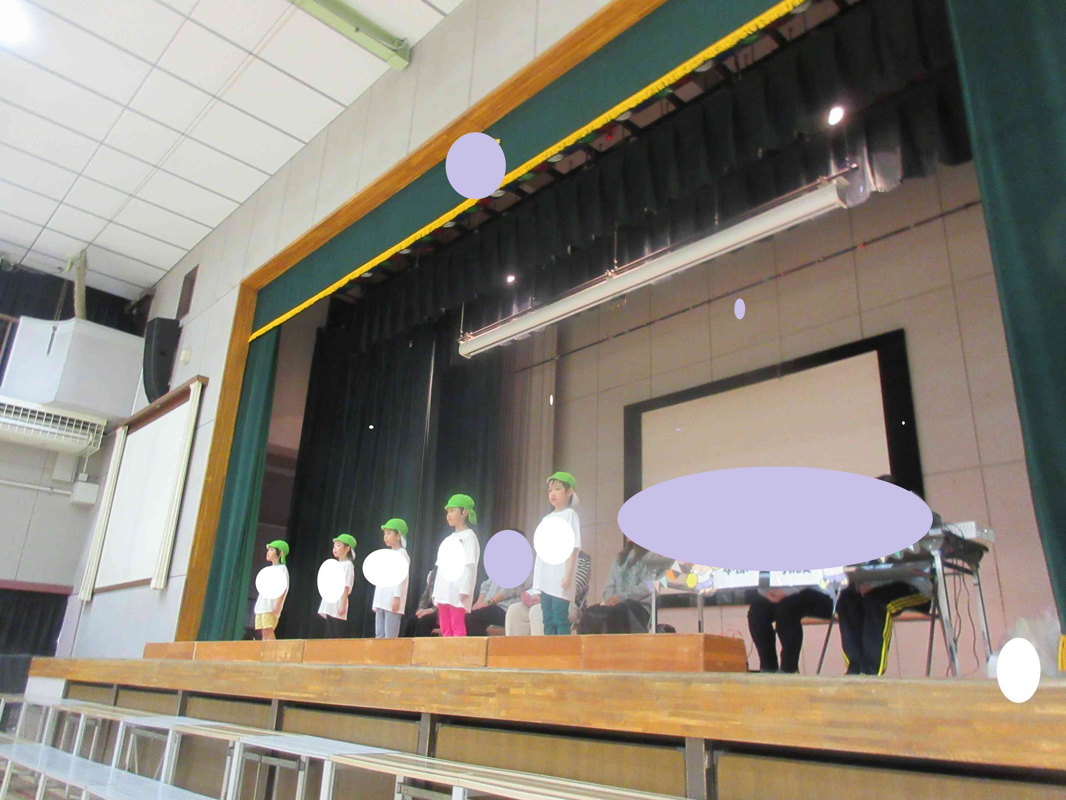 閉会式ではきりん組（5歳児クラス）がおわりの言葉を言いましたよ！