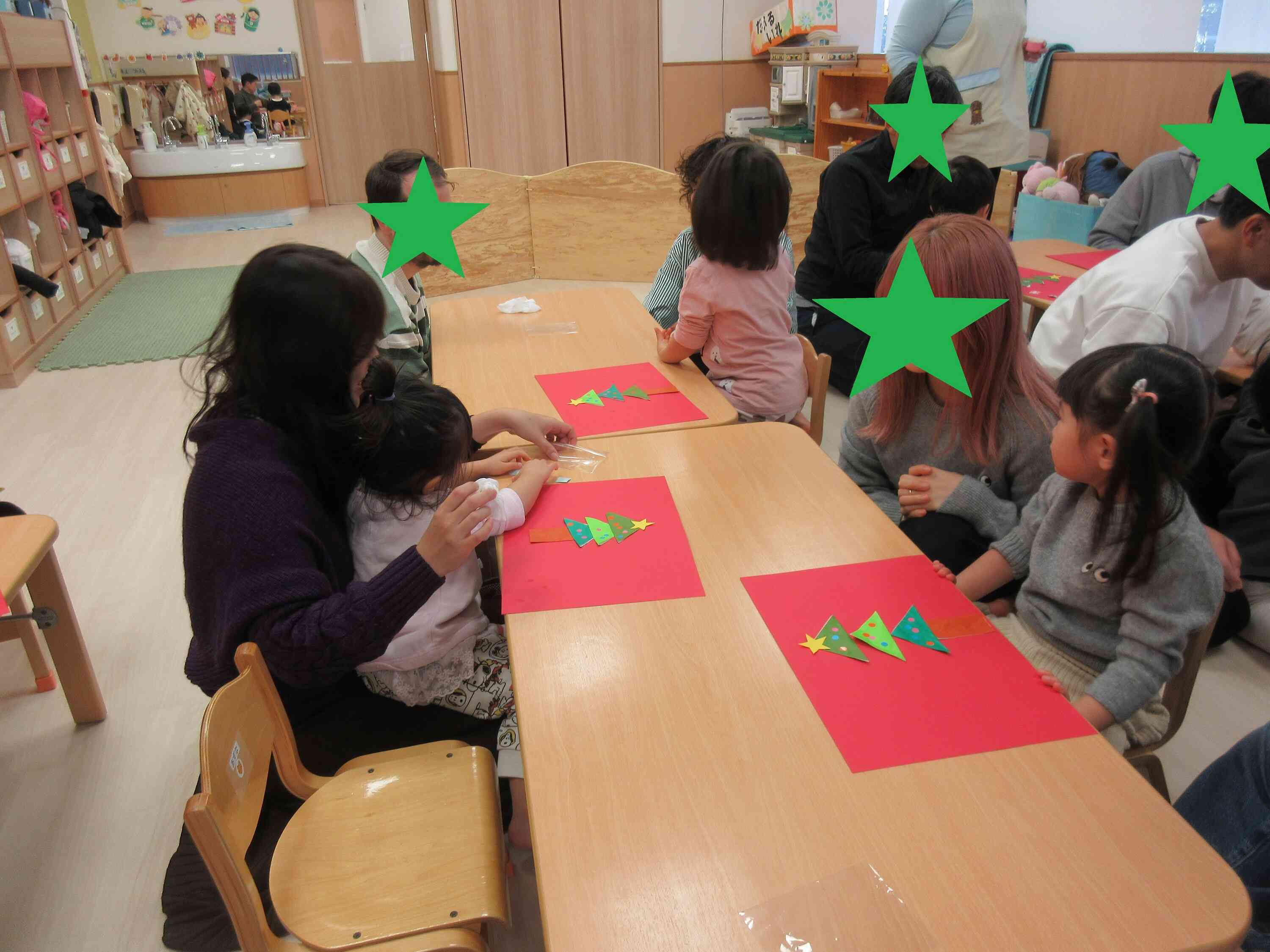 かわいいツリーが出来上がりました！