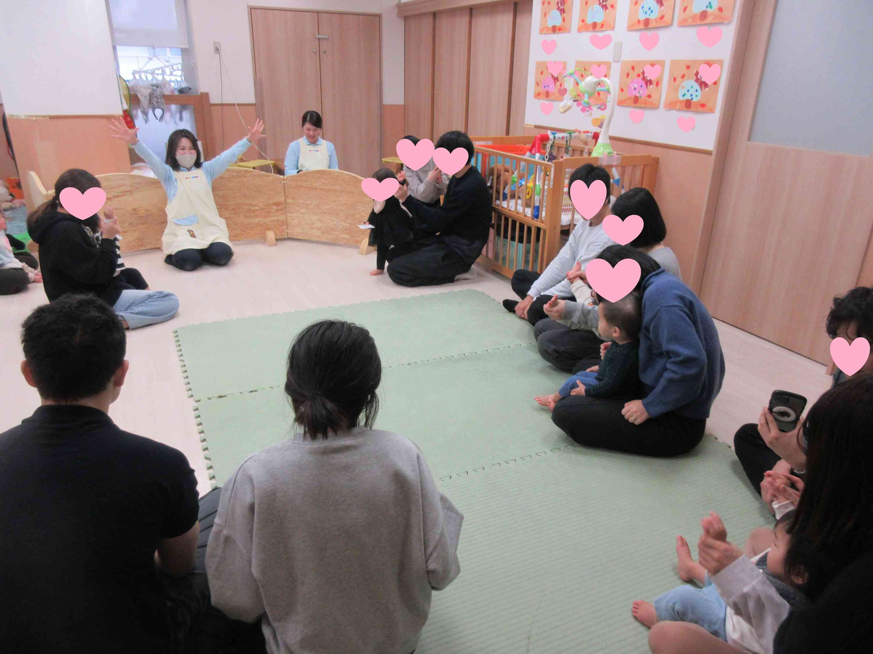 最後はおかえりの会をやっておしまい！最後まで楽しくできたよ☆