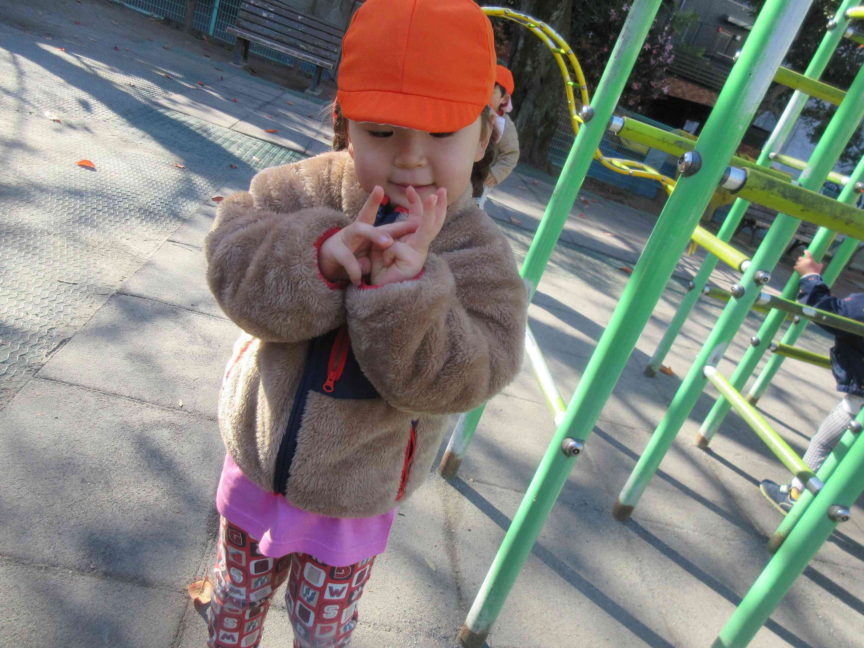 ハイポーズ☆公園楽しいね。