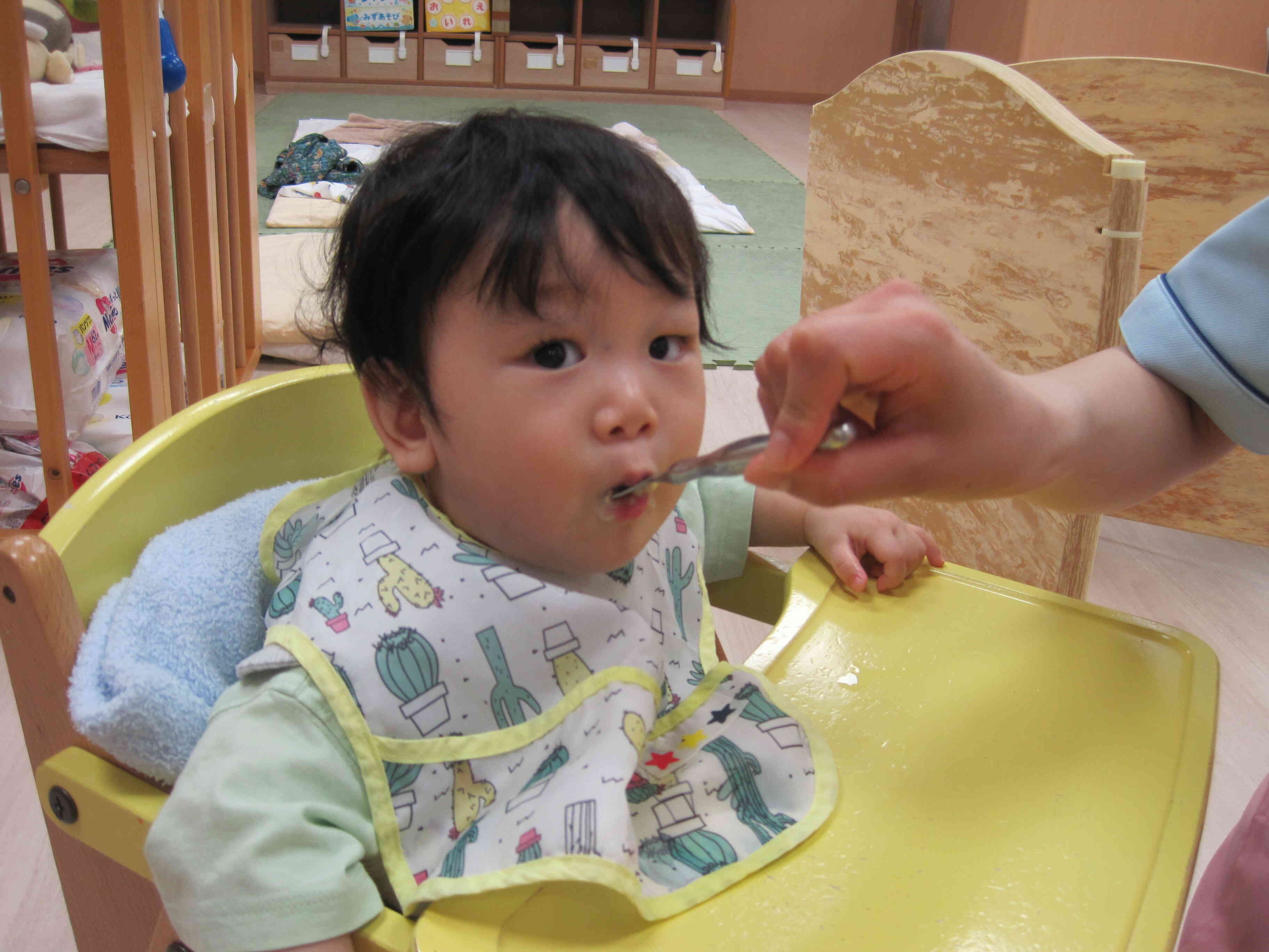 モリモリ食べてるよ～！