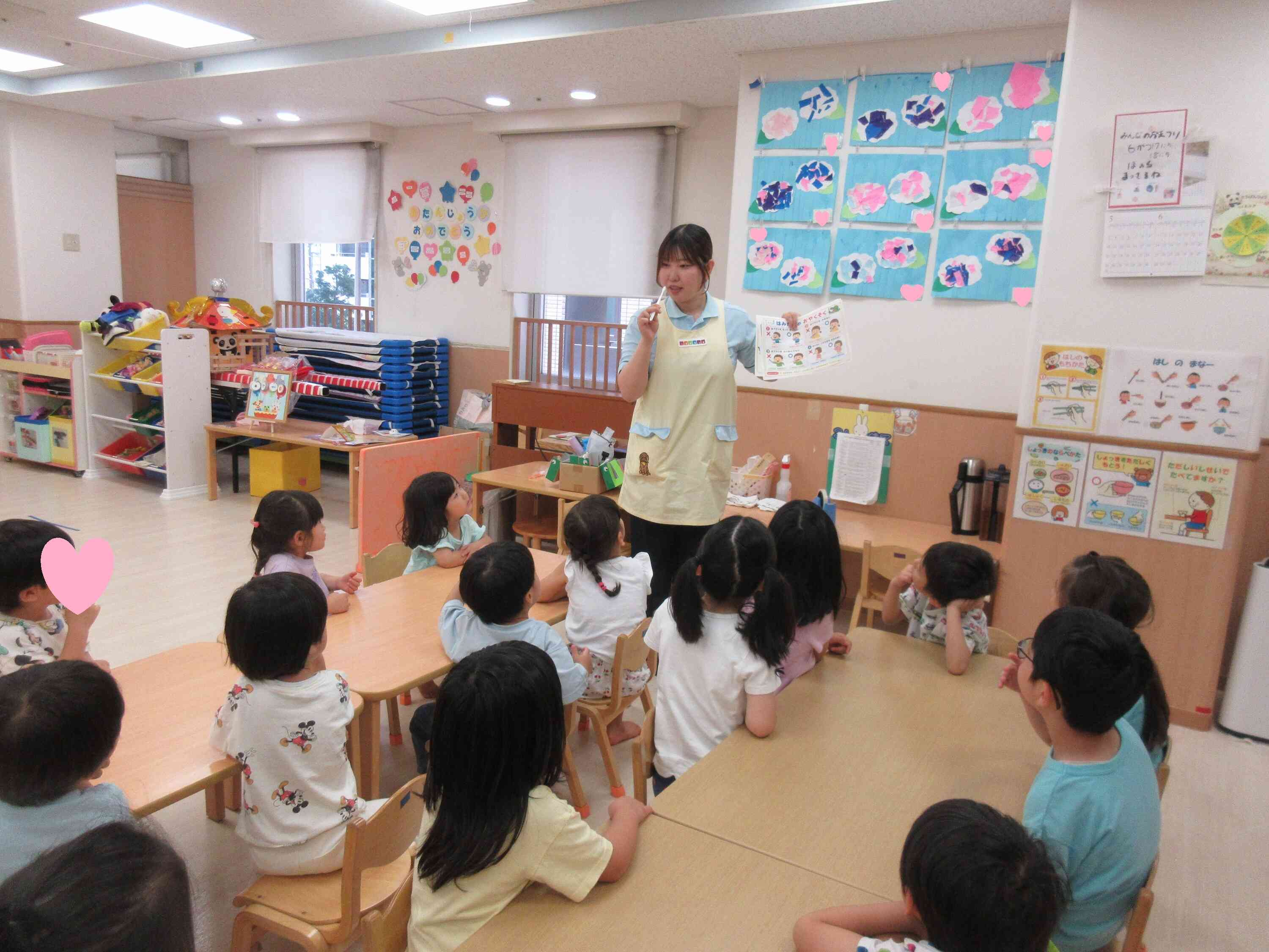 歯磨き指導がありました！（3,4,5歳児　りす・ぱんだ・きりん組）