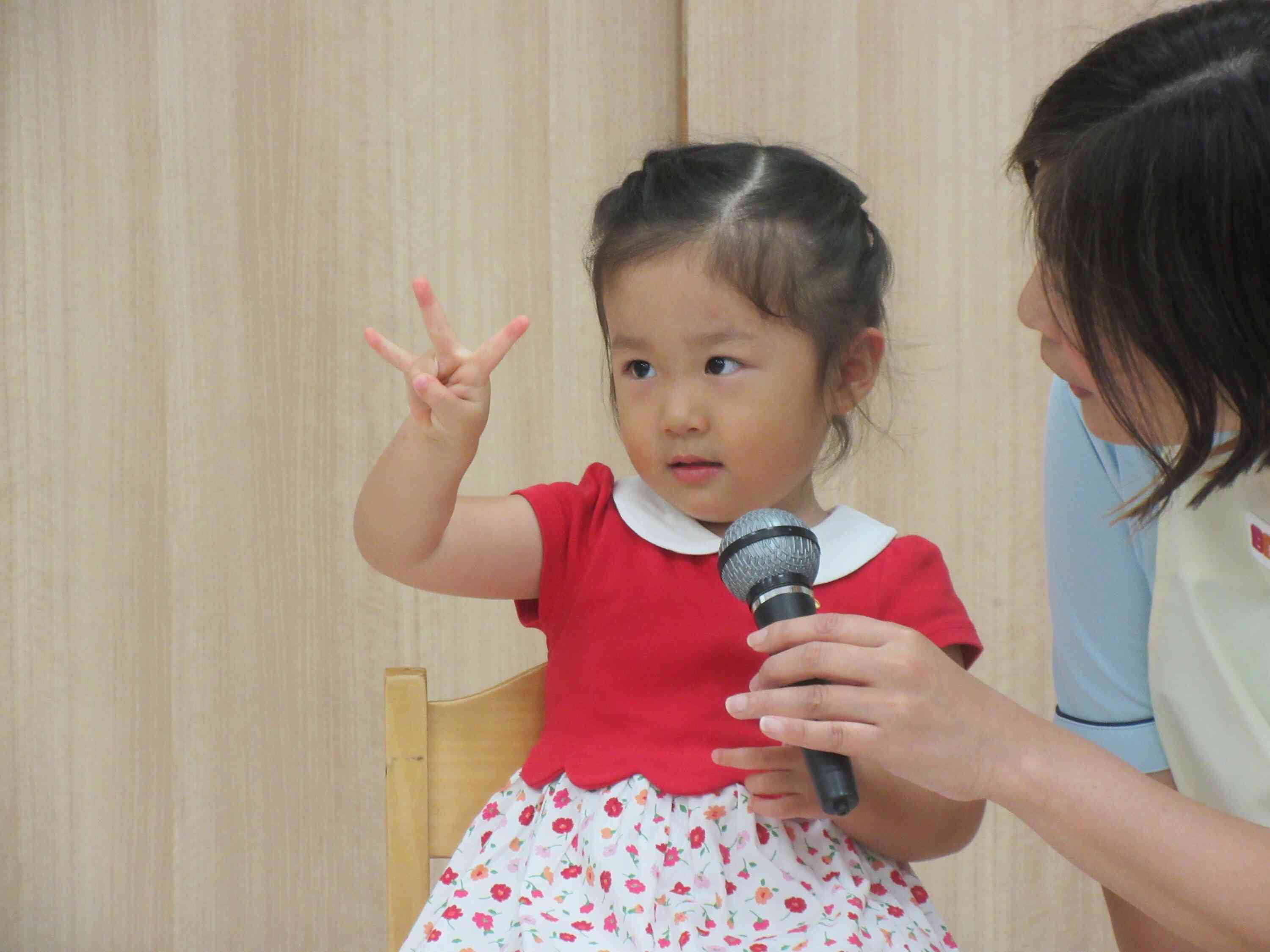 3歳の「３」！上手にできたね！