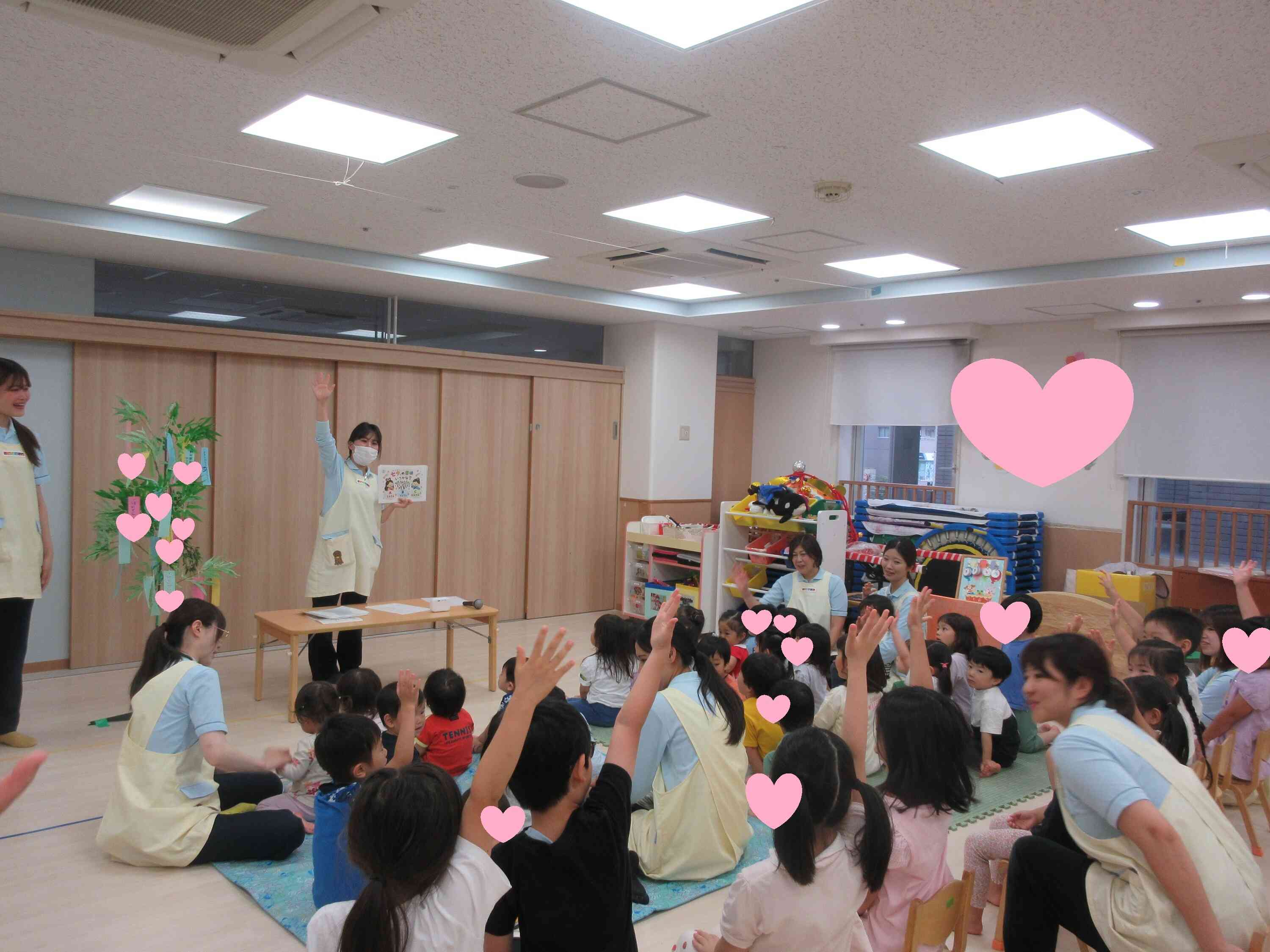 七夕の日の集いと7月のお誕生日会