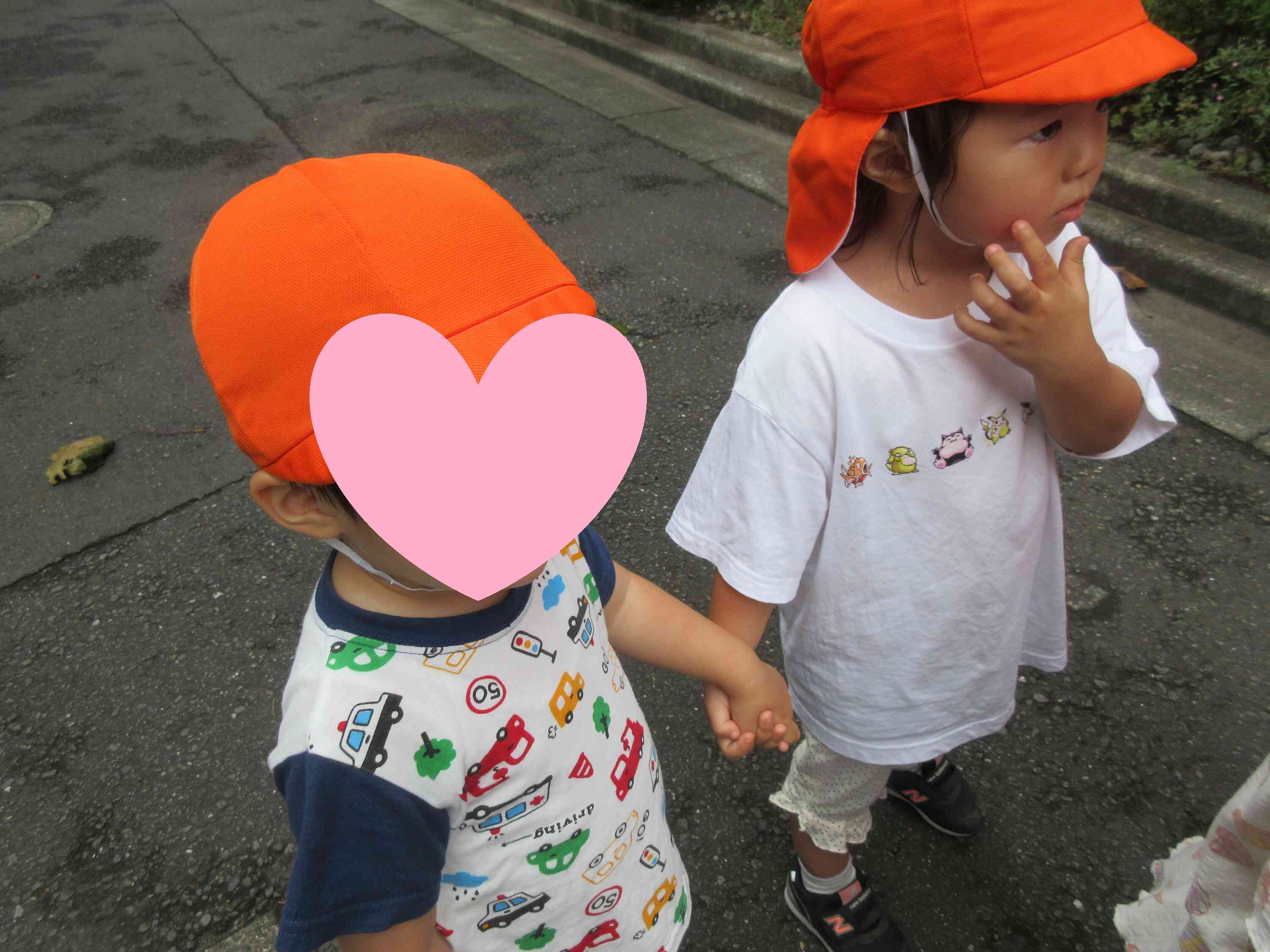 真剣に歩く姿も見られます!