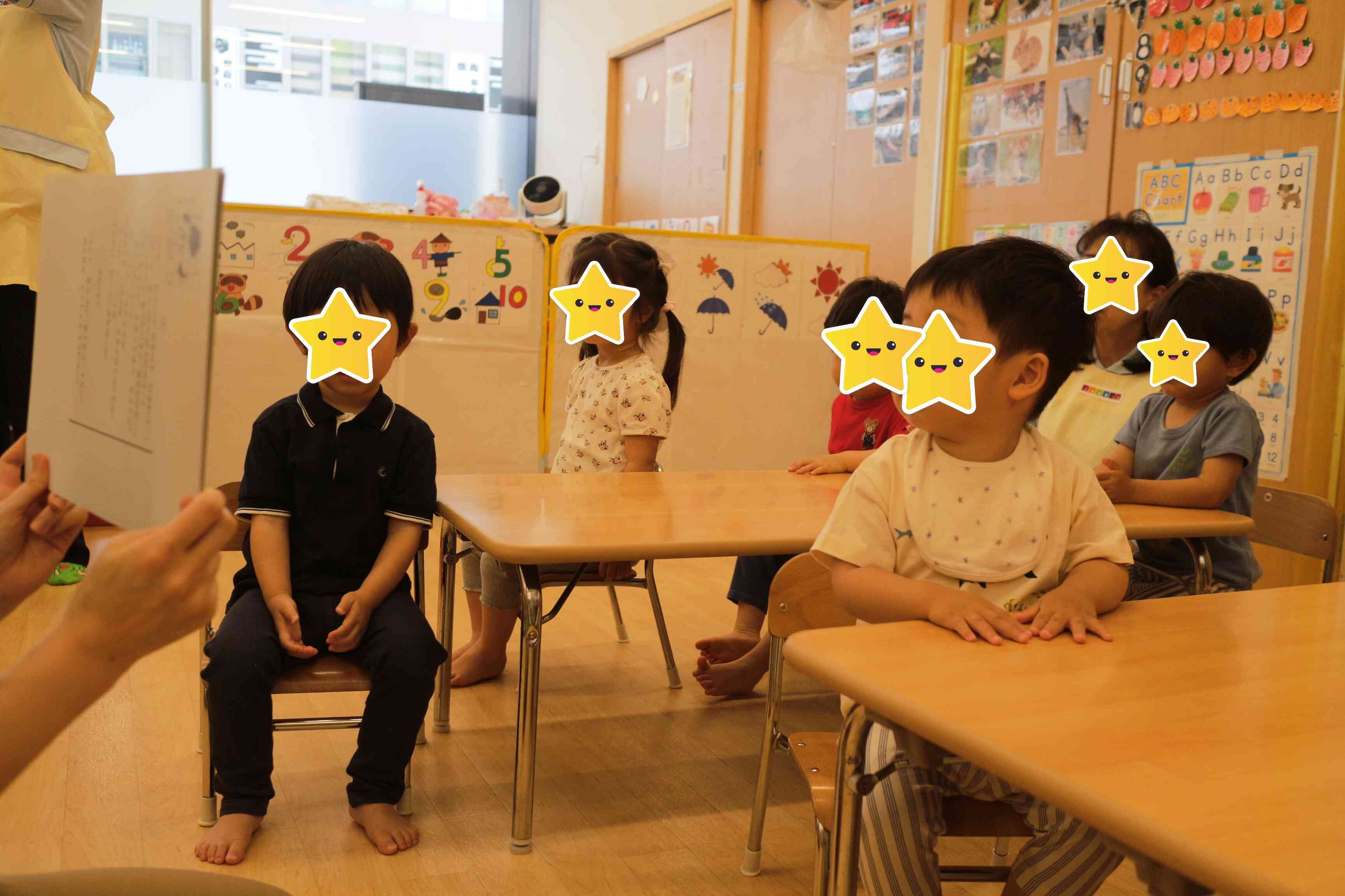 紙芝居や歌を通して学びました