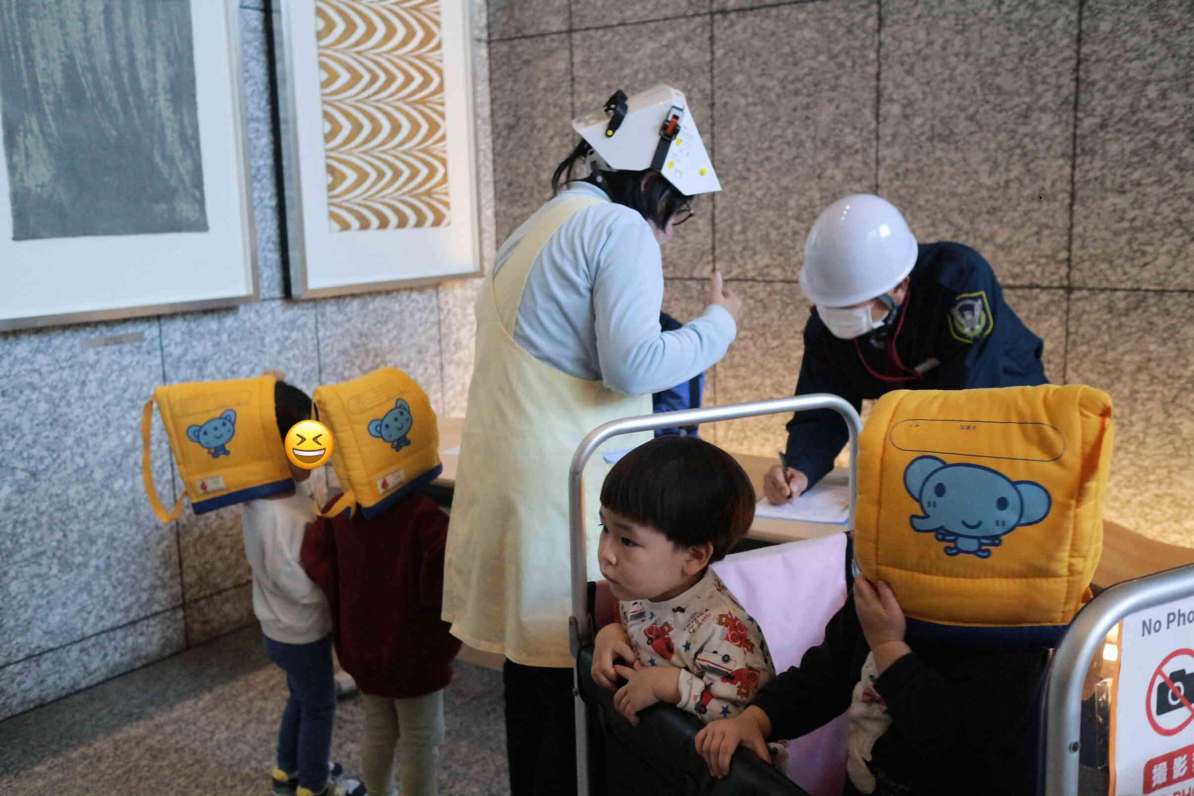 泣かないで避難できたよ！