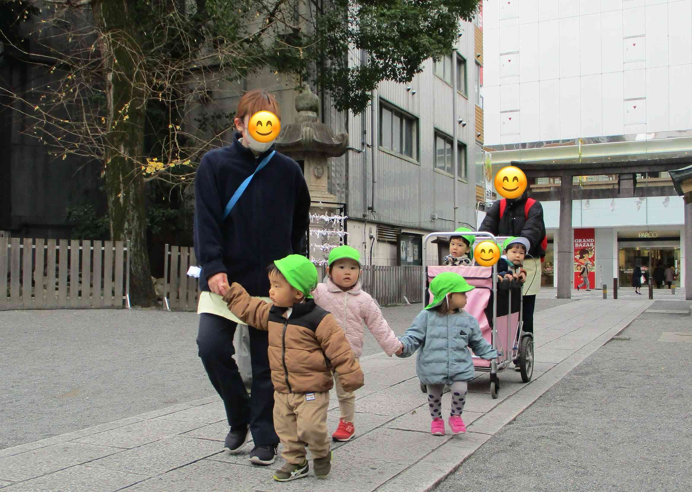 新年になって初めての散歩です！