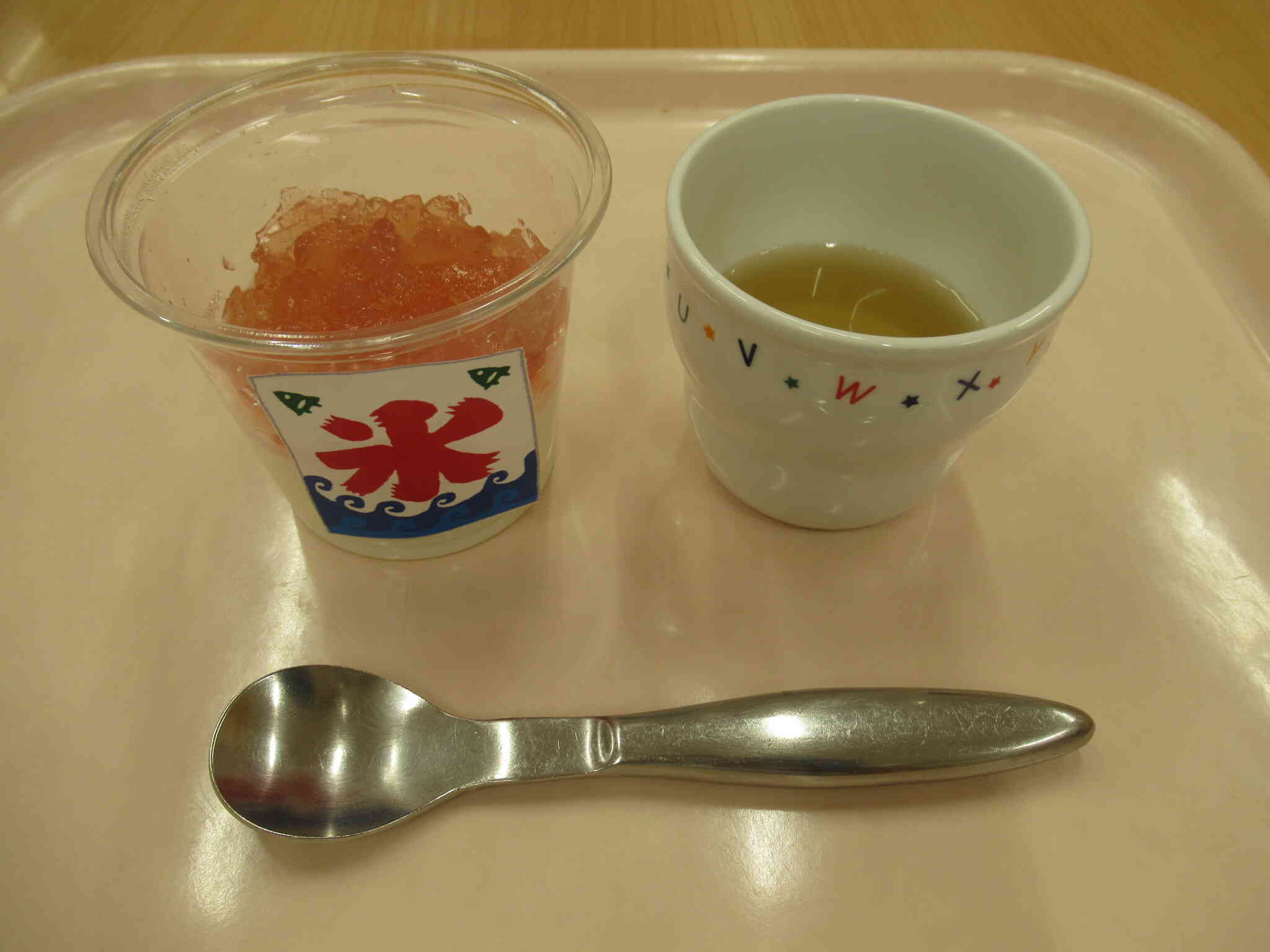 かき氷風ゼリーを作ったよ