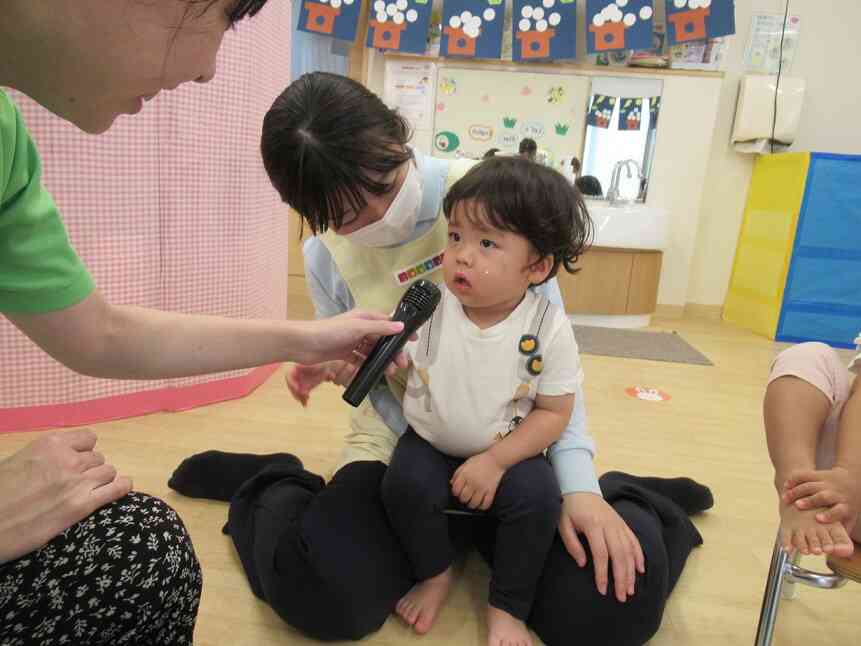 先生と一緒にお名前言えたよ！
