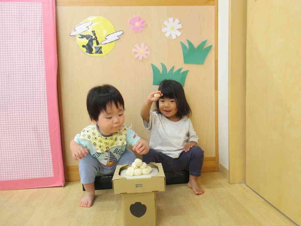 お団子と一緒にハイチーズ！