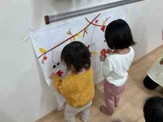 落ち葉探しをしたよ。