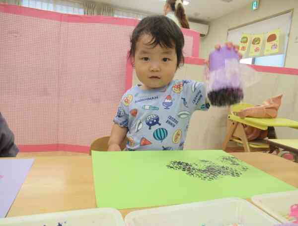 ぺったん!ぺったん!いっぱい押すよ!!