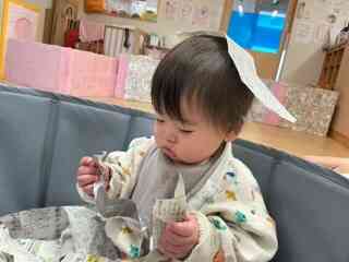 あれ？頭に…気付かないくらい集中しています！