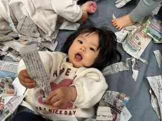 新聞プール楽しい〜！