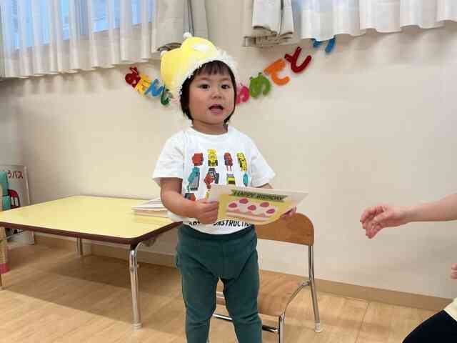 誕生会をしたよ！（0.1.2歳児）
