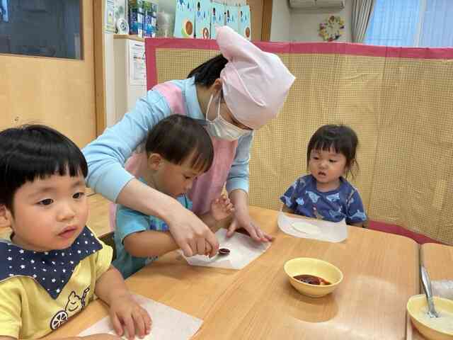 ピザを作ったよ！（2歳児）