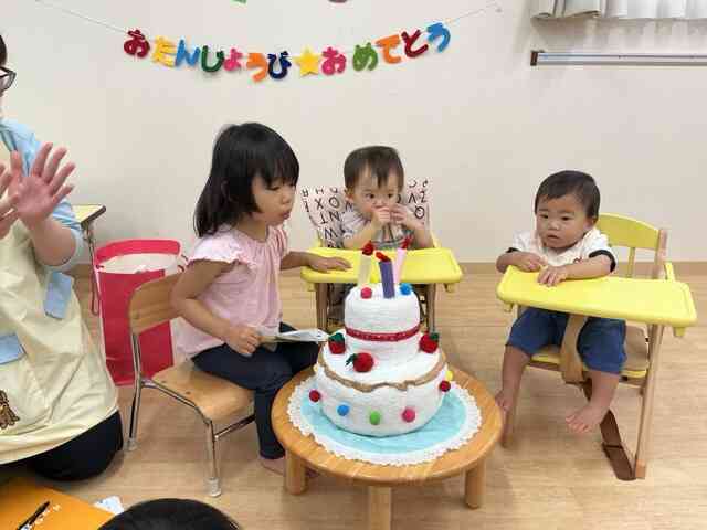 7月のお誕生会(0.1.2歳児)