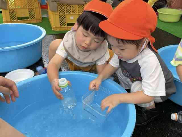 楽しみにしていた水遊び!(0.1.2歳児)
