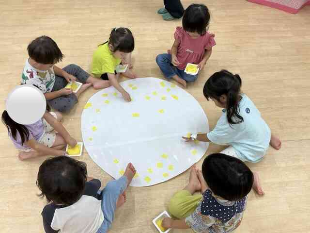 お月様を作ったよ（1.2歳児）