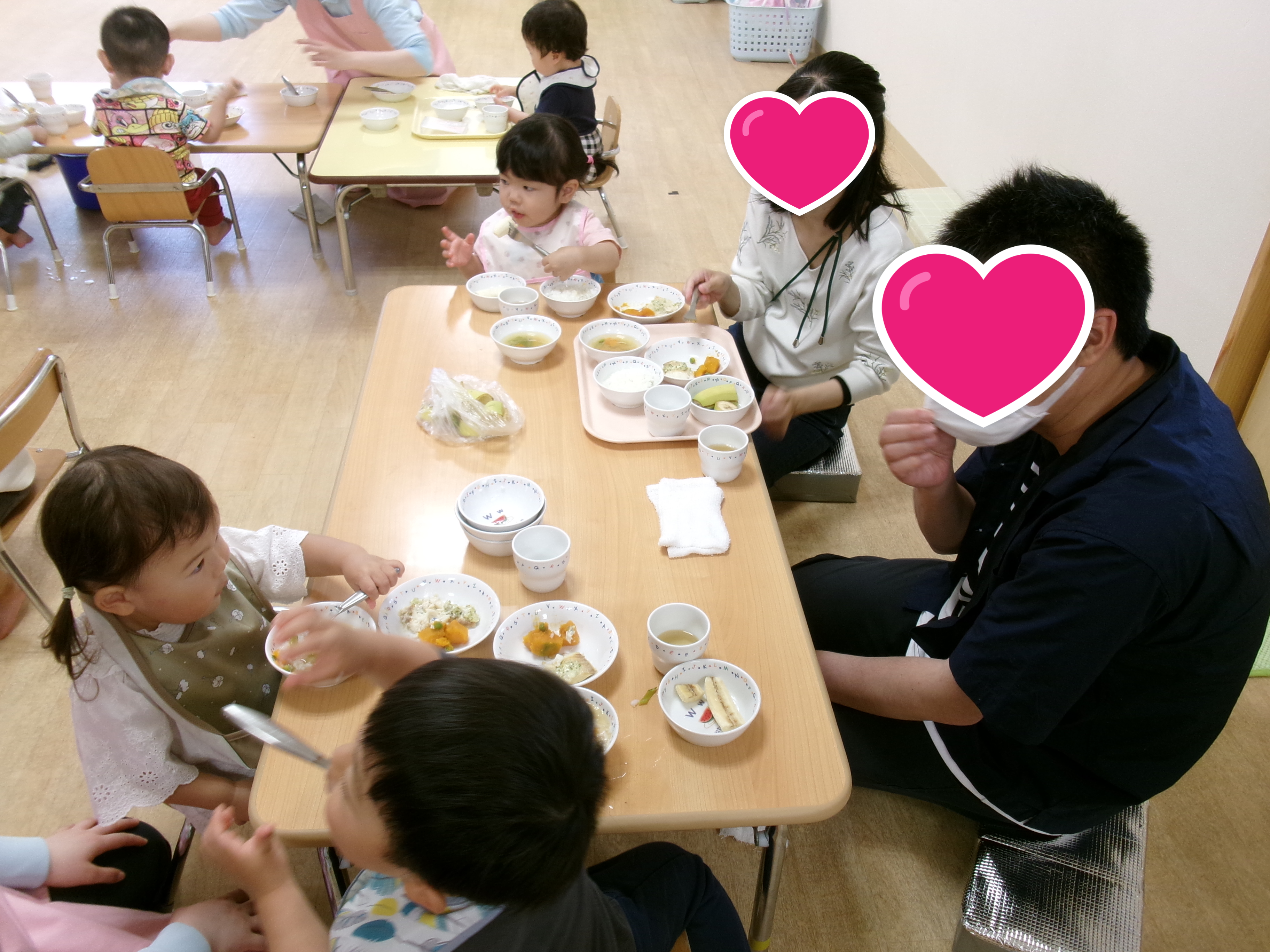 保育参加・給食試食会2日目～あひる・うさぎ組～