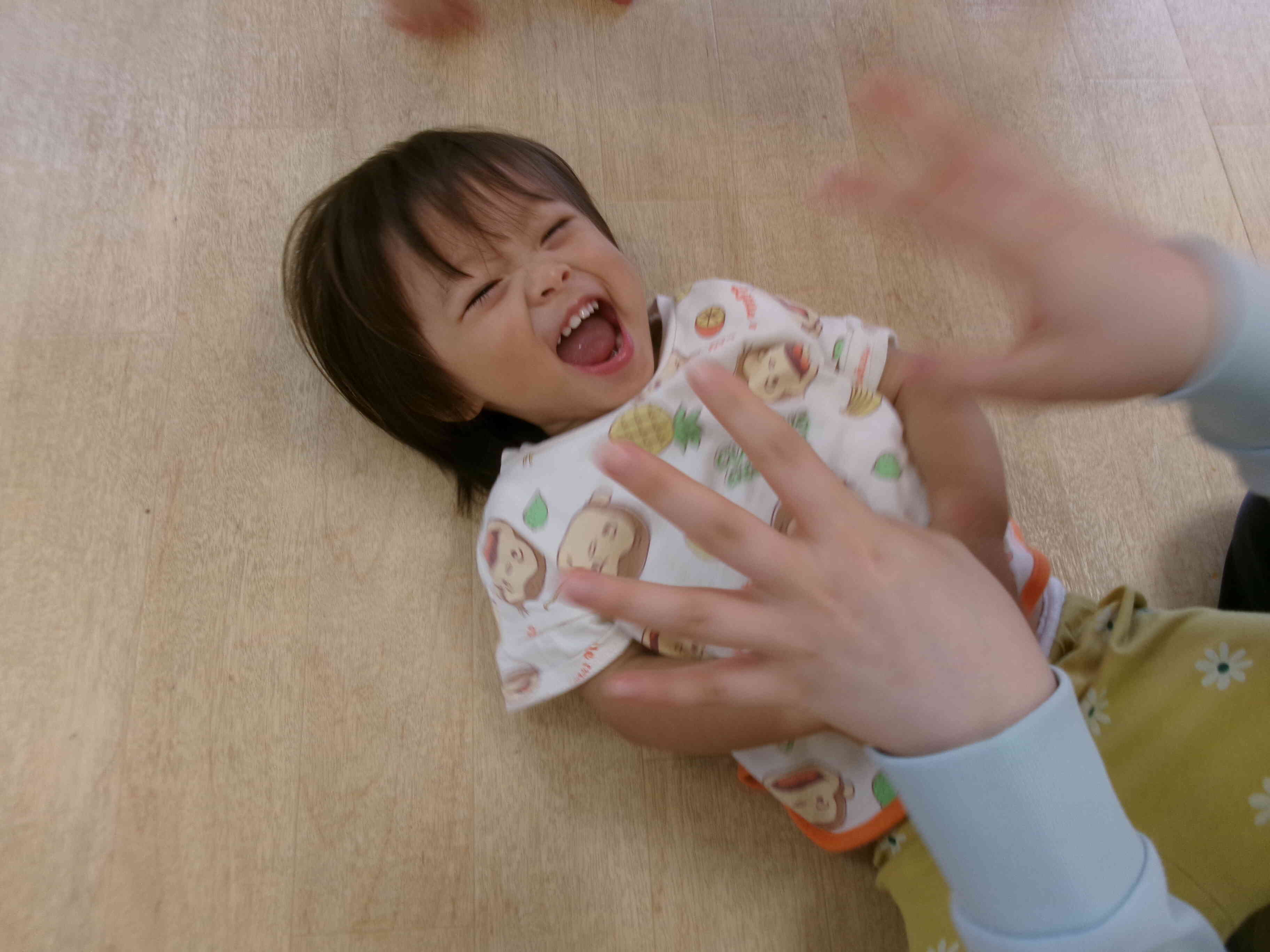 触れ合い遊びをしたよ！～あひる組～