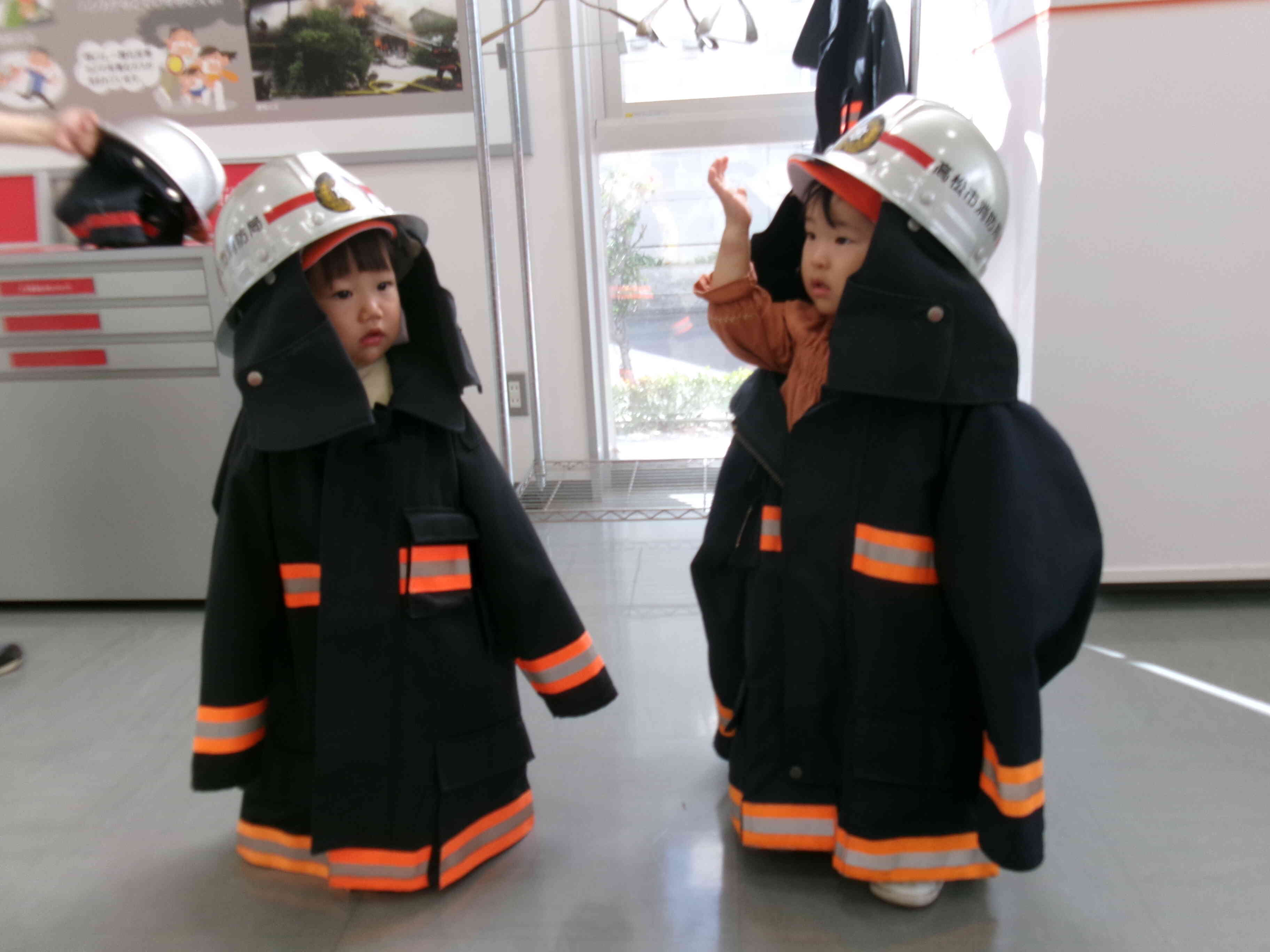 かっこいい消防隊になれたよ！