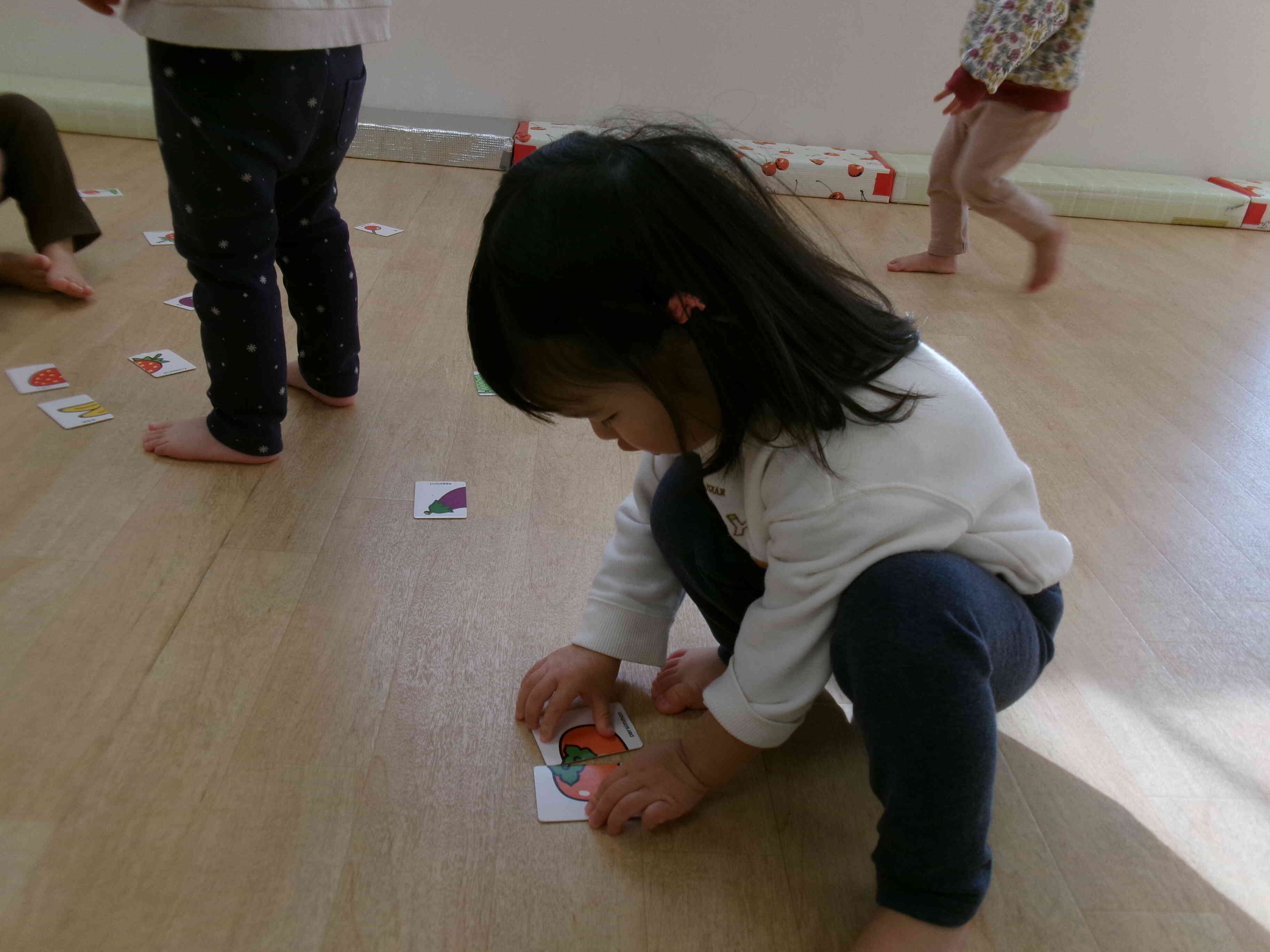 見てみて、柿ができたの♩