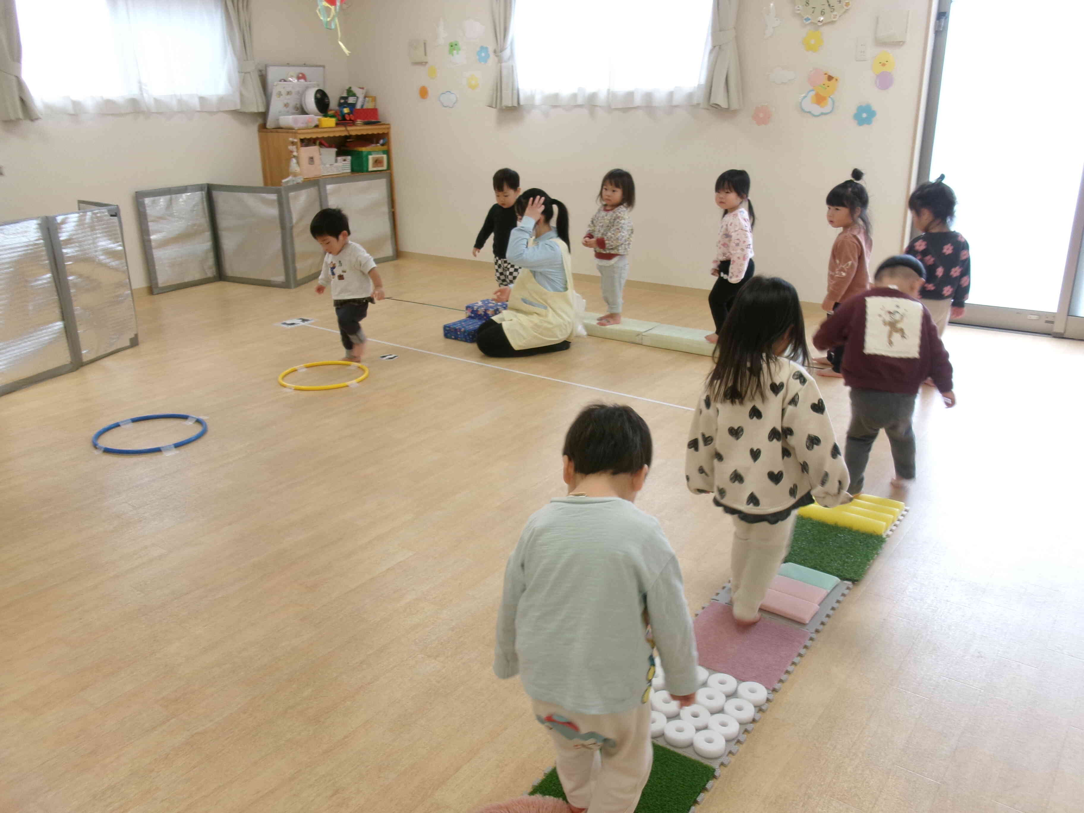 サーキット遊びをしたよ〜うさぎ組・あひる組〜