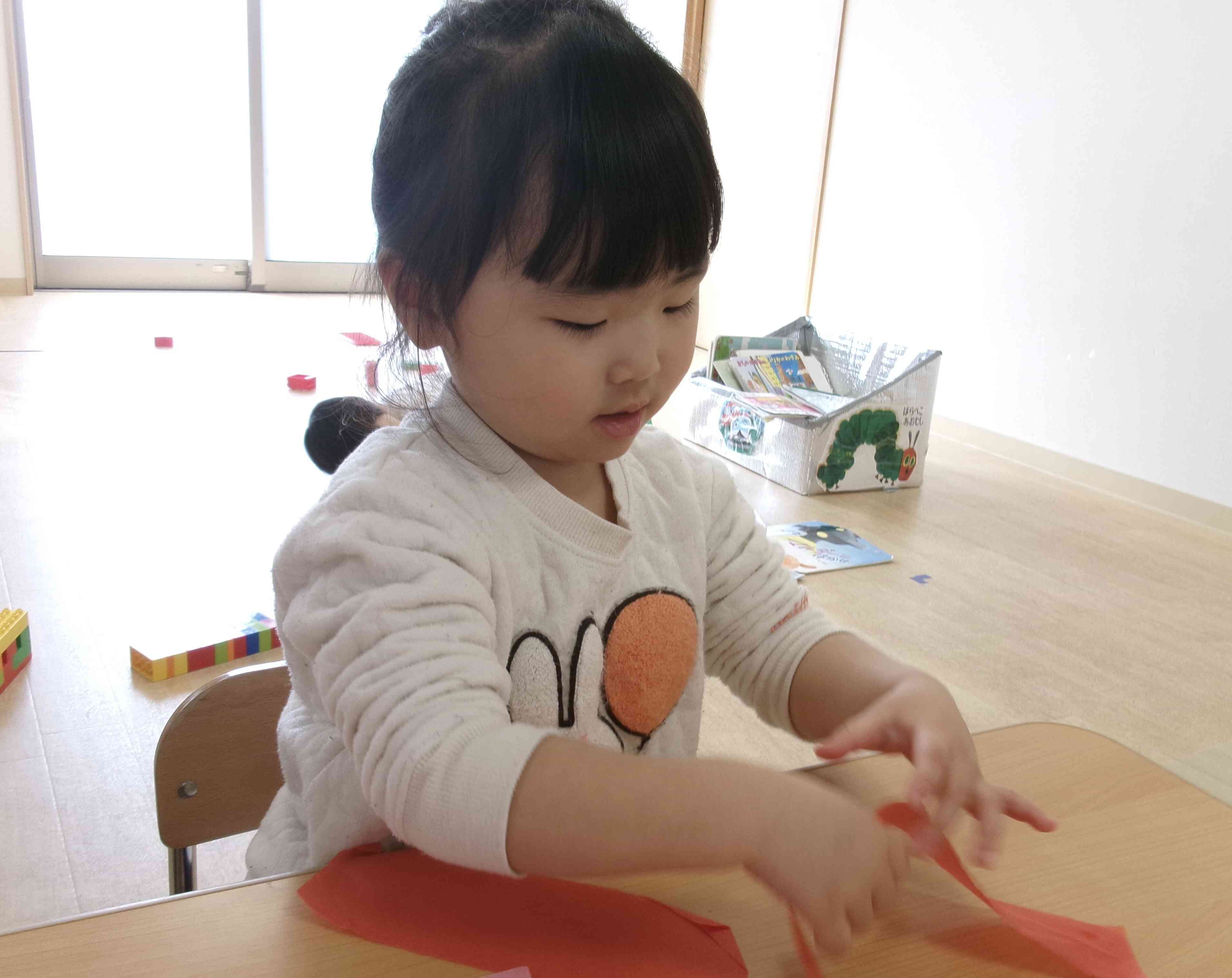 花紙って不思議な感触だね☆