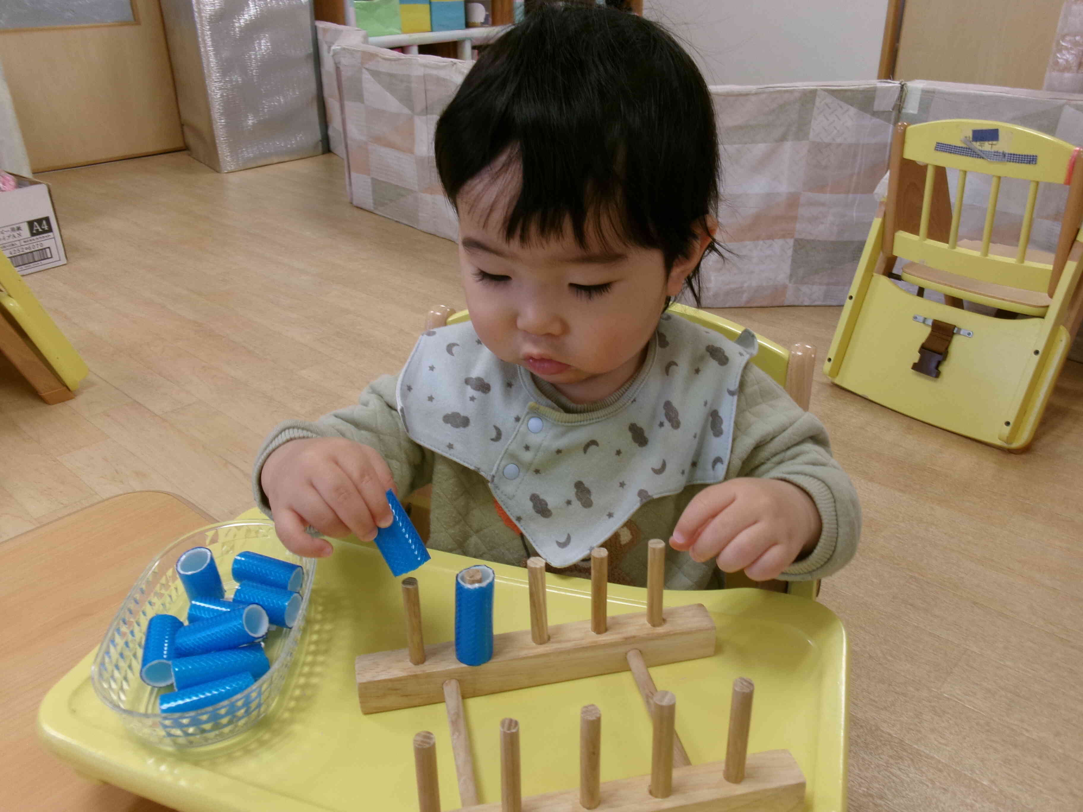 机上遊びをしたよ