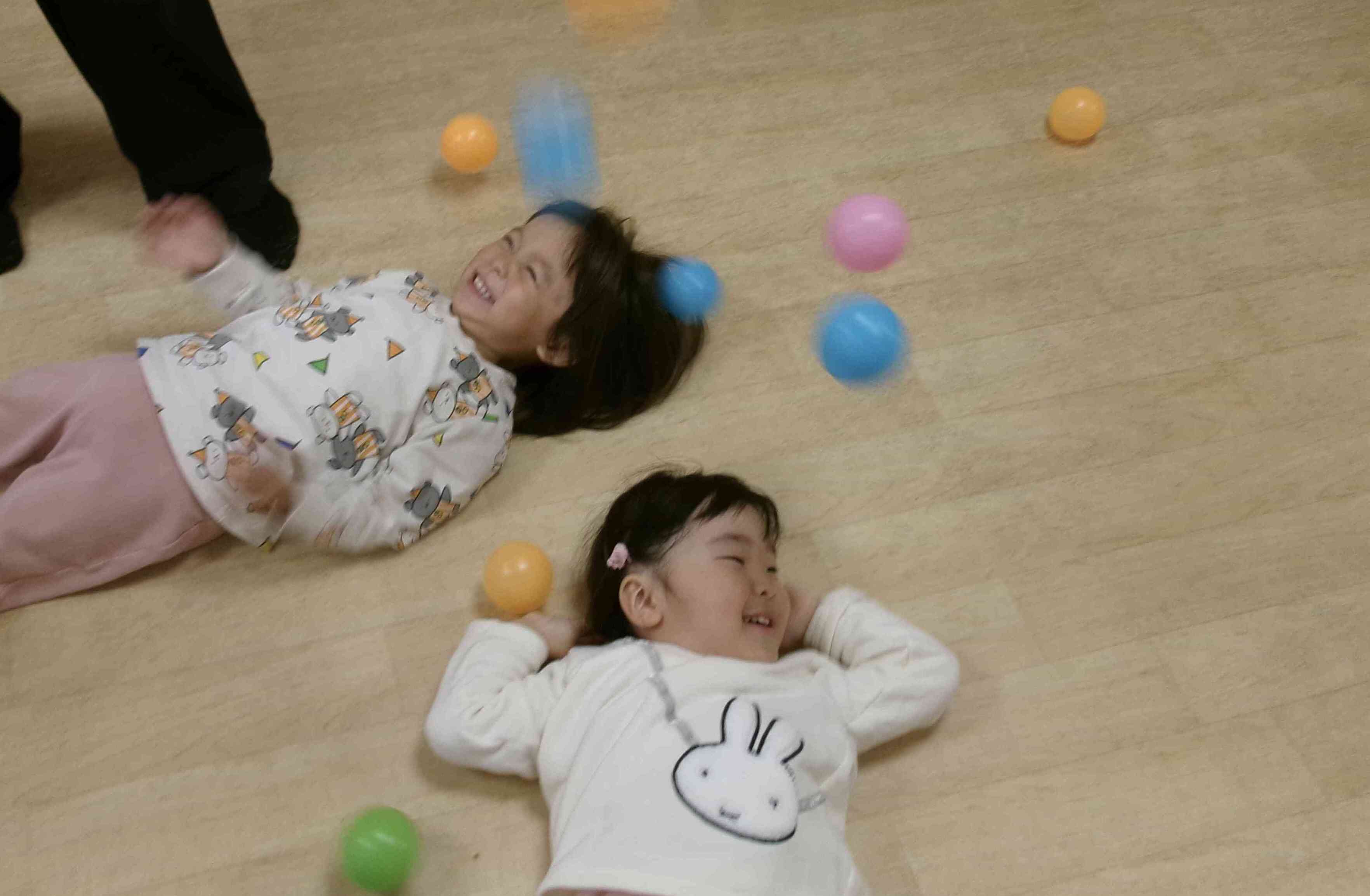 ボール遊びをしたよ‼︎〜うさぎ・あひる組〜
