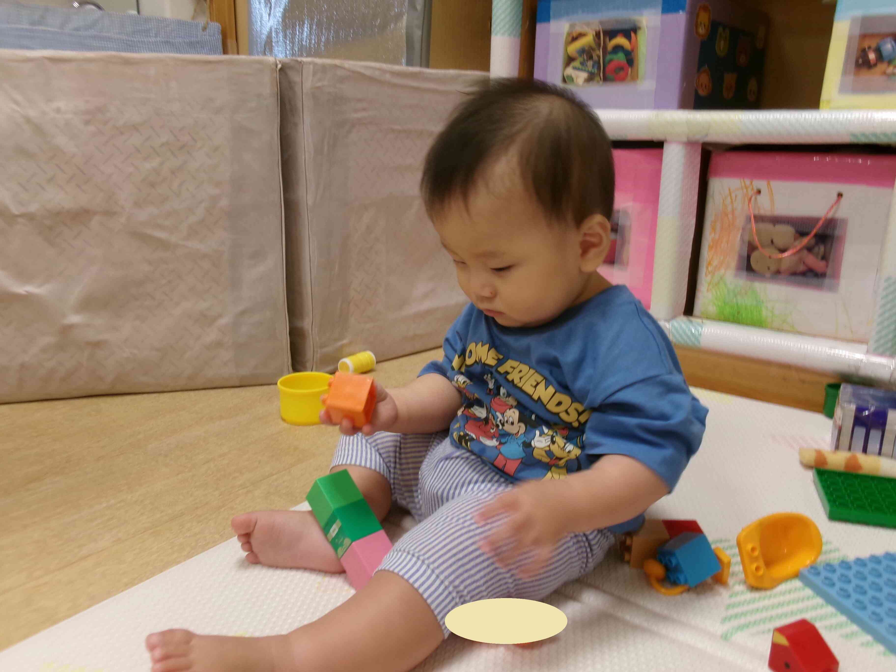 好きなおもちゃを見つけて遊んでいます★