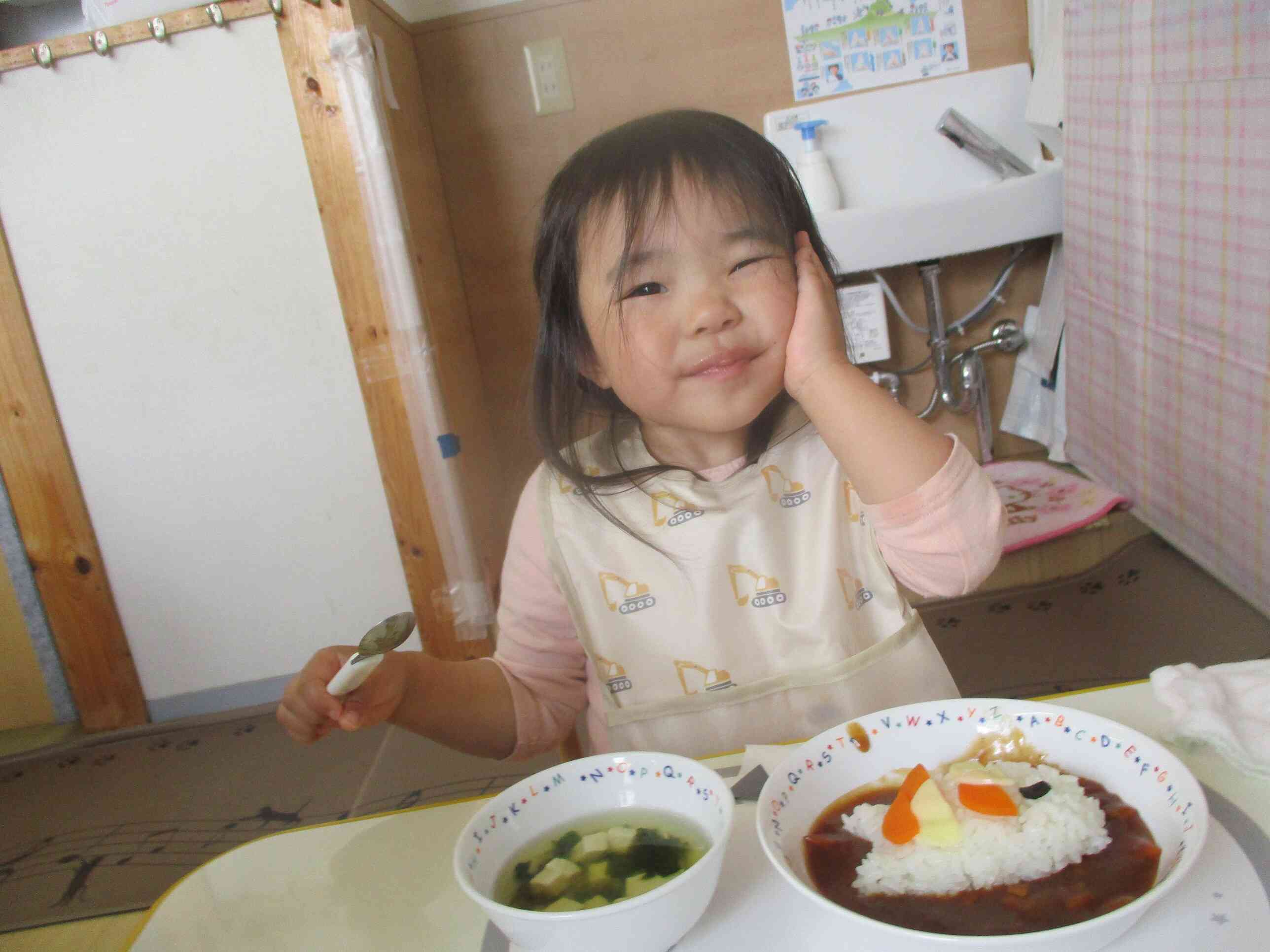 おいしいポーズしてくれました❤