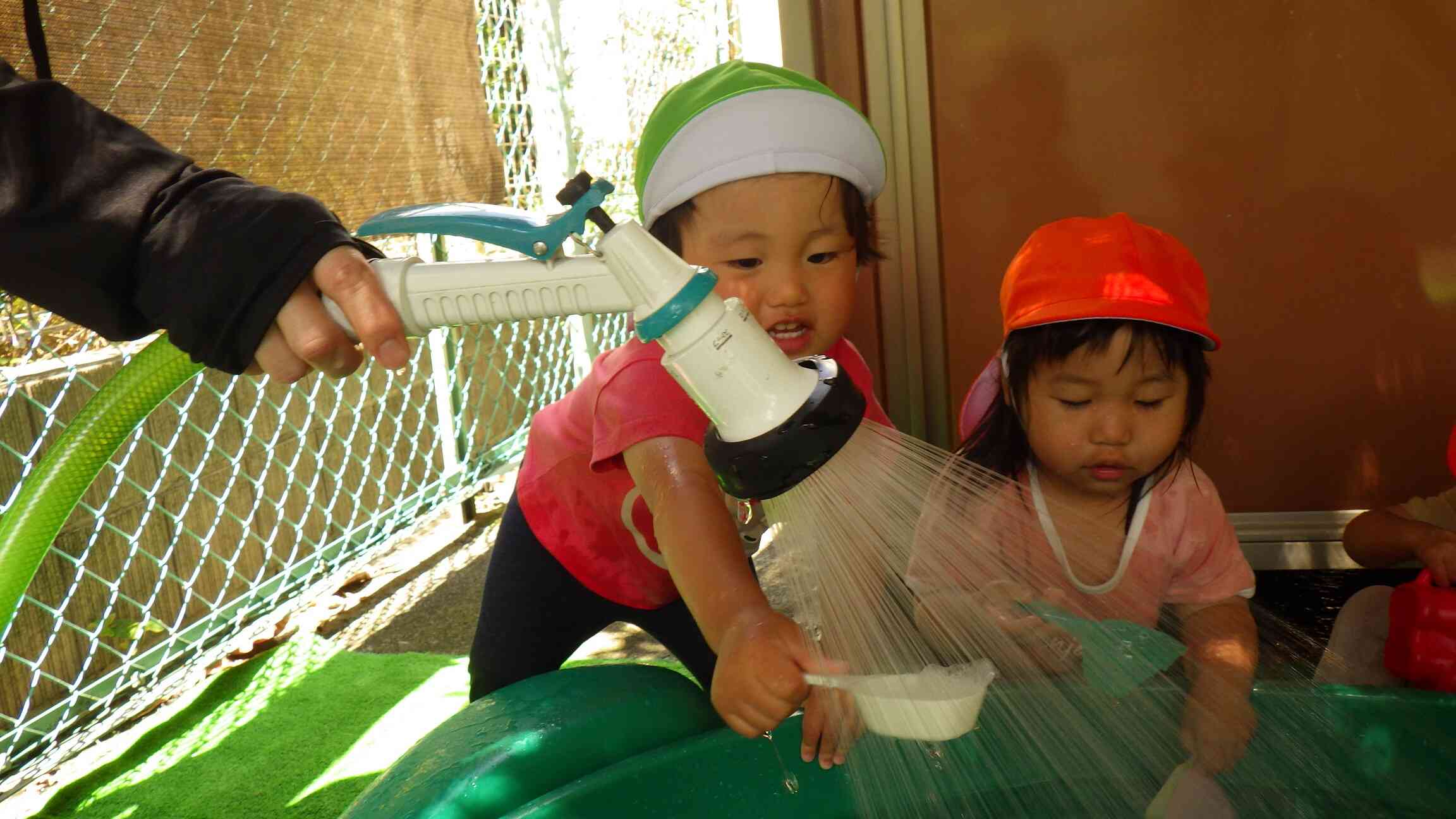 冷たくて気持ちいいね～♪