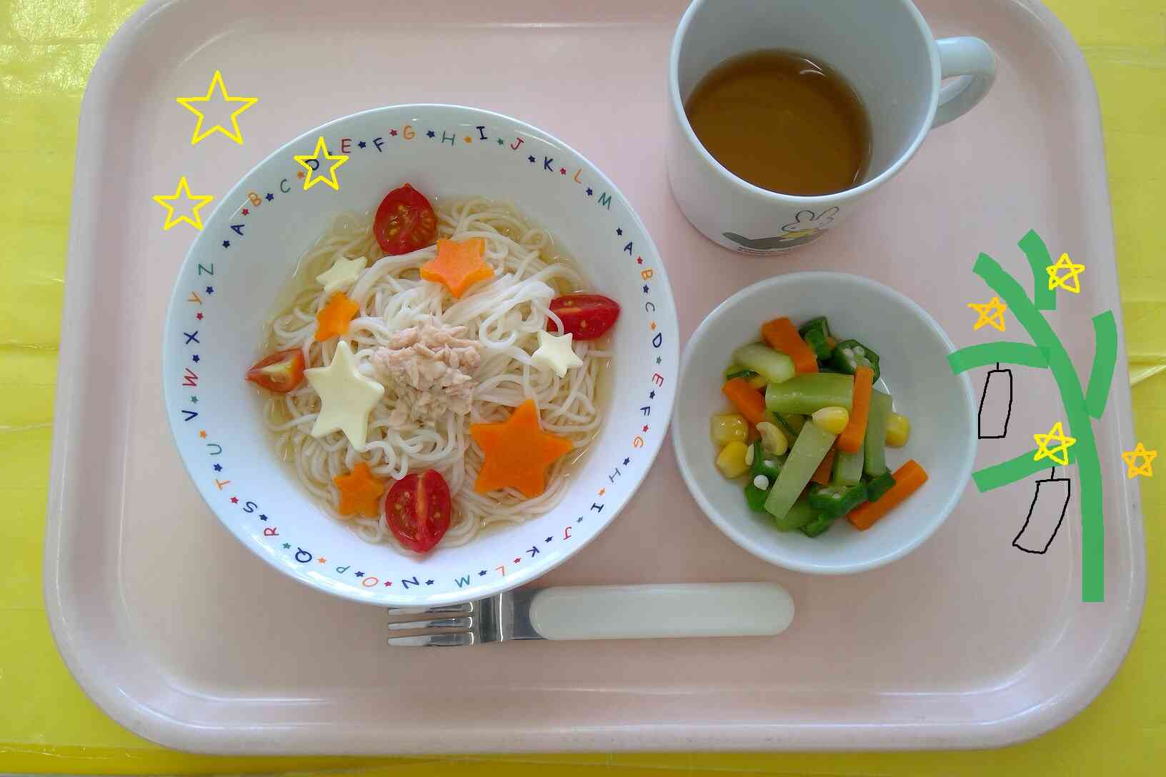七夕のお給食♡