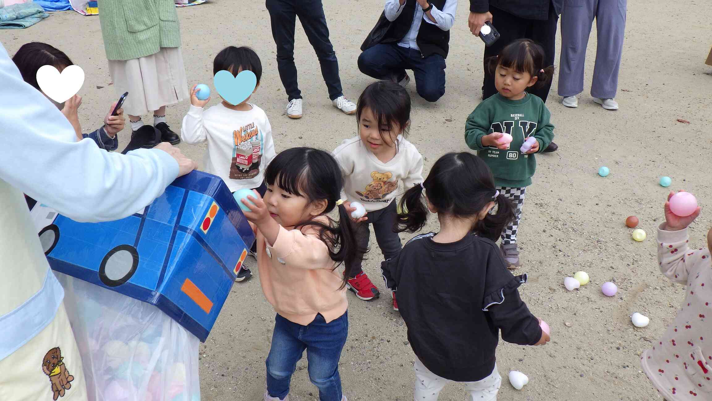 ☆玉入れ☆親子体操（おとなこうえん）