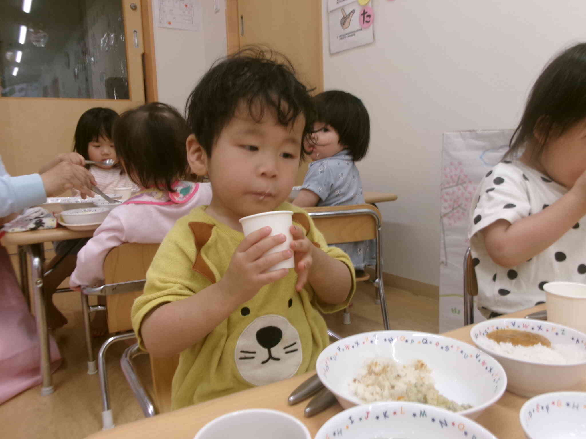 ミルクを飲んでみたよ！