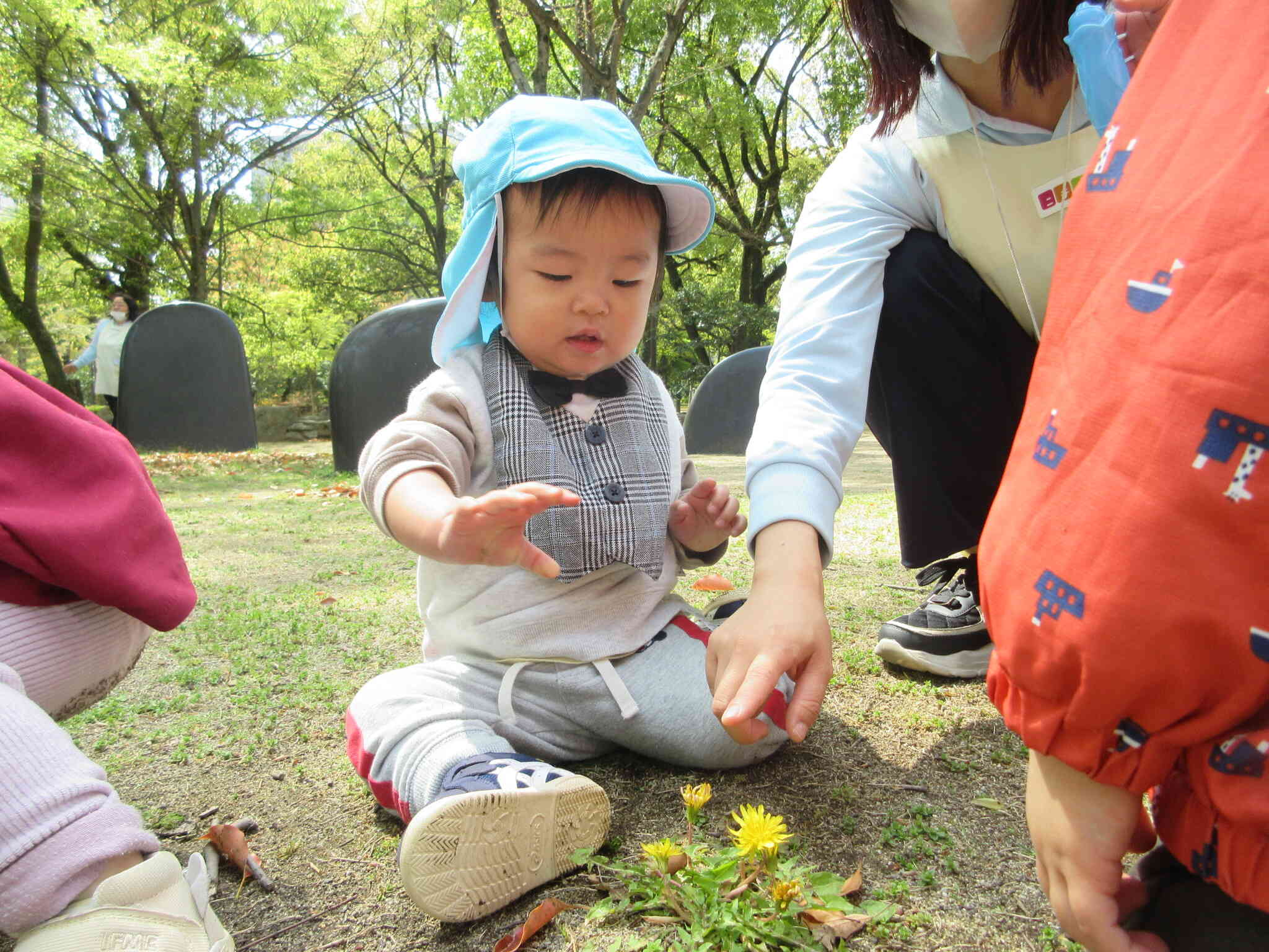 公園で遊んだよ！
