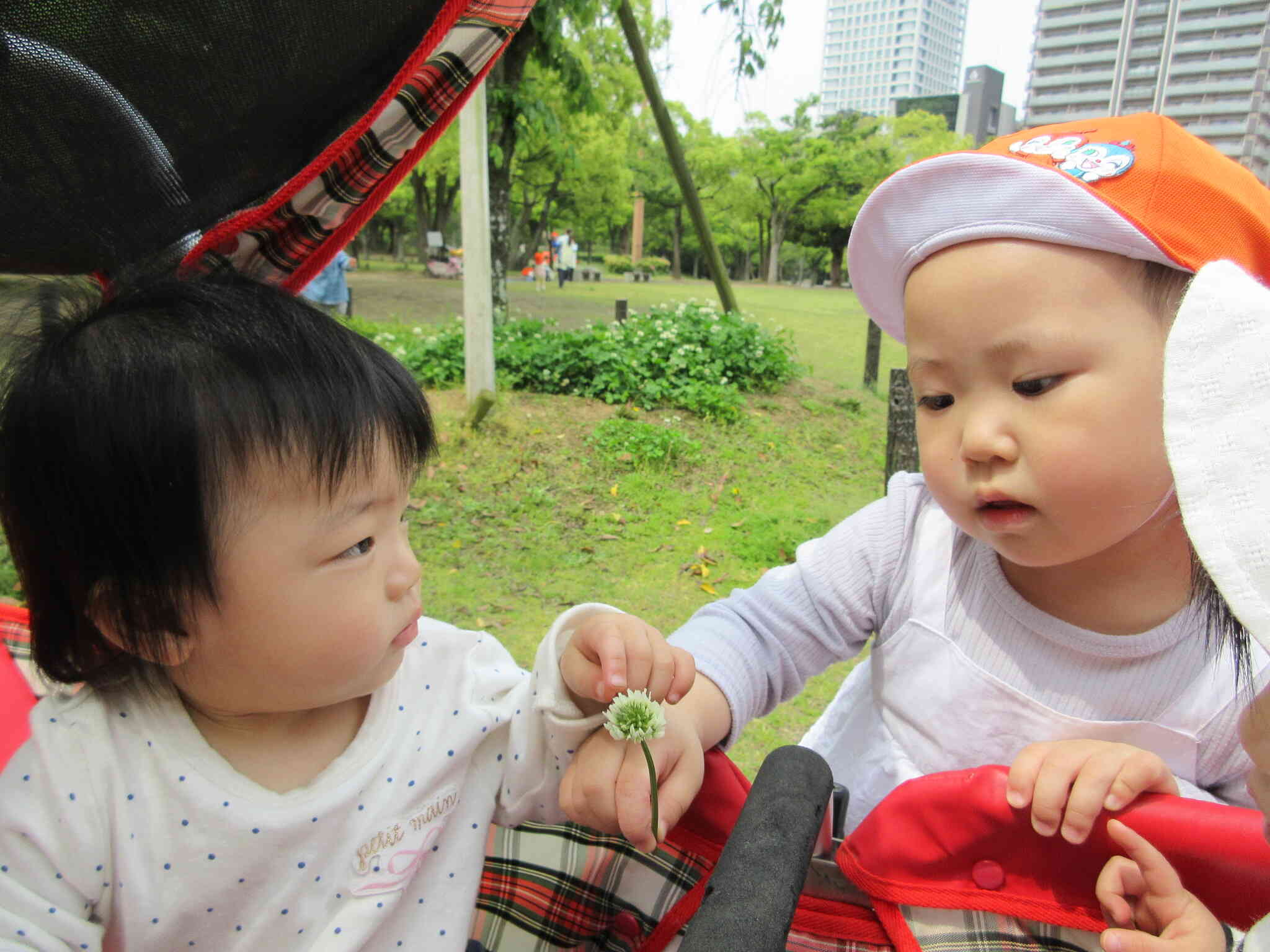 お友だちとの関わり(0歳児　ひよこ組)