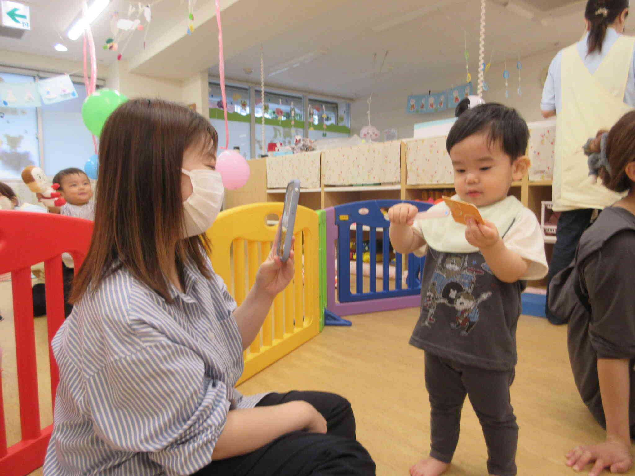 保育参加がありました！～1日目～（1，2歳児　あひる、うさぎ組）