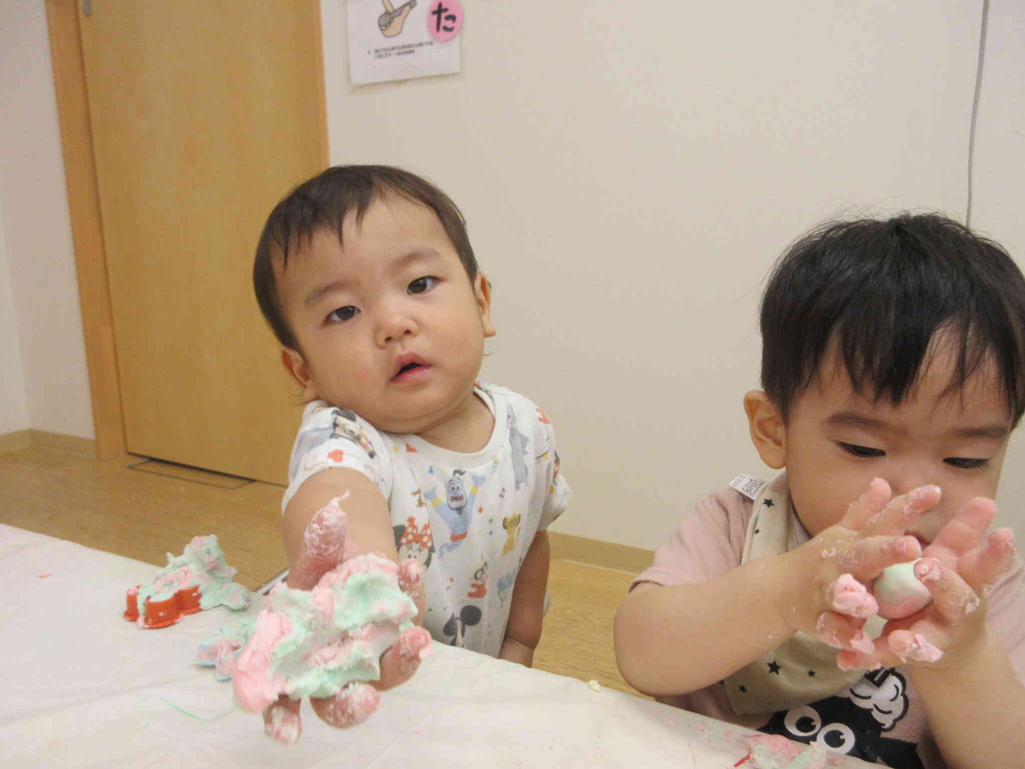 保育参加2日目（1歳児　あひる組・2歳児　うさぎ組）
