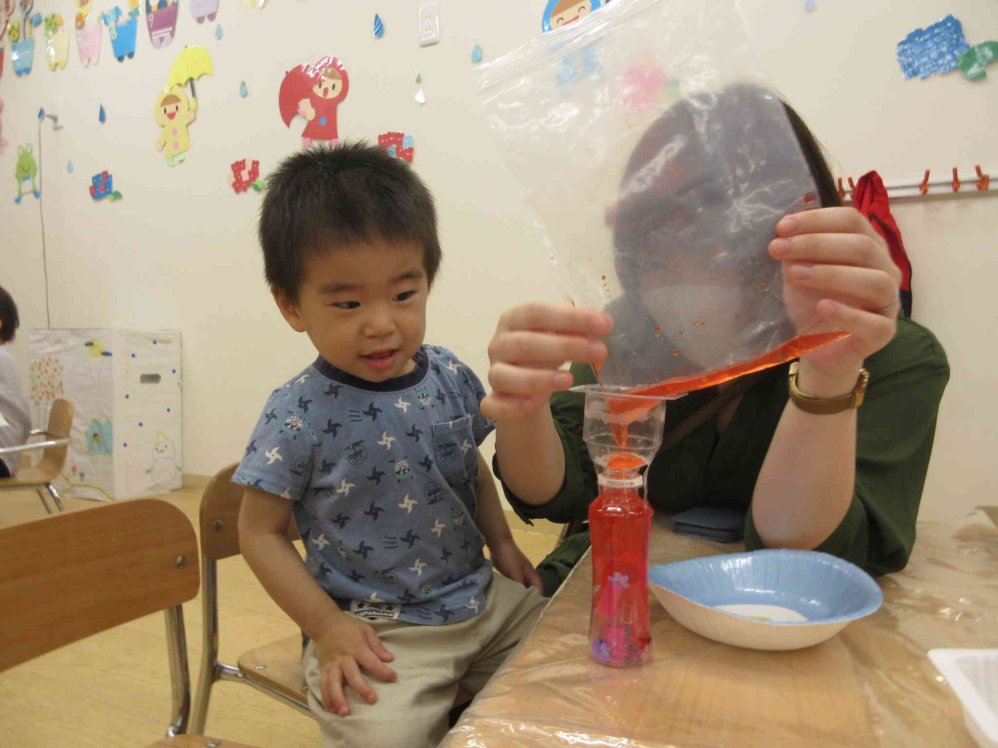 保育参加がありました！3日目（1歳児　あひる組・2歳児　うさぎ組）