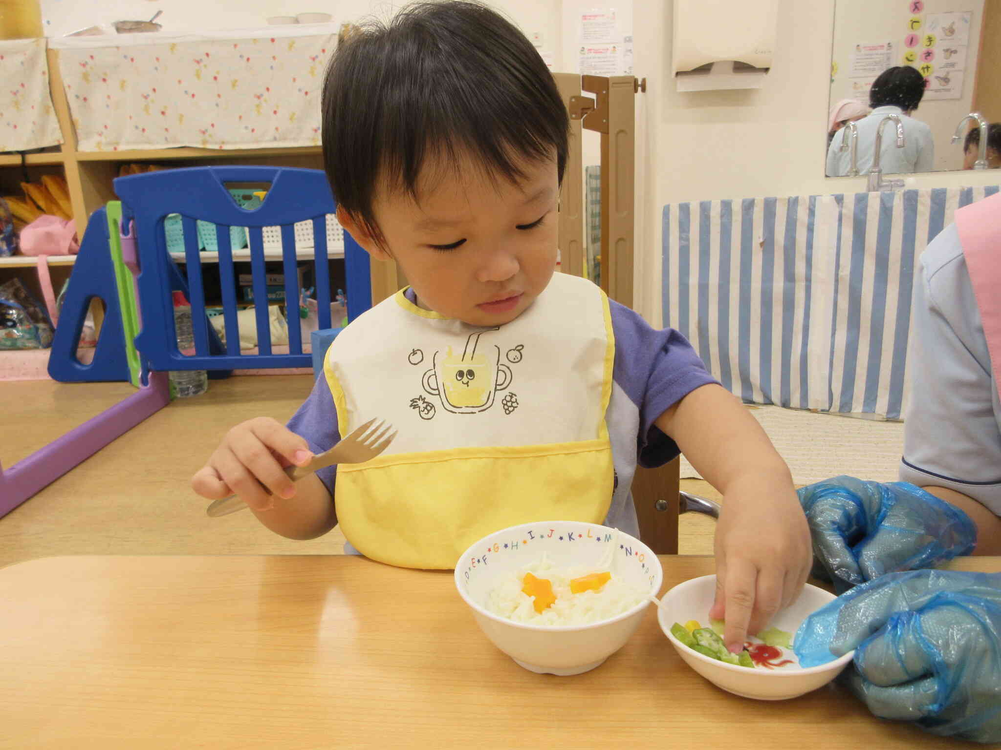 そうめんに具材を飾ってみたよ！
