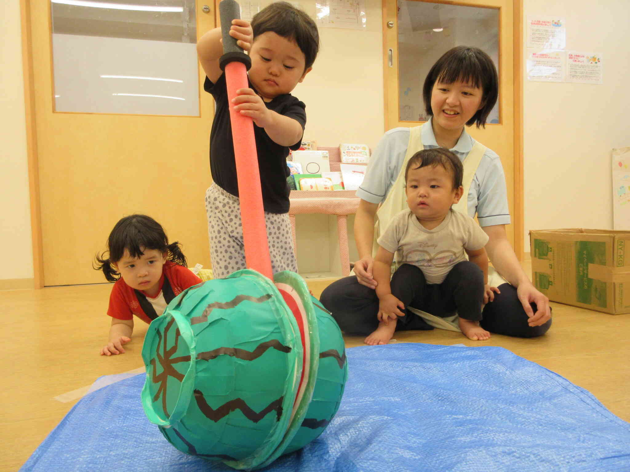 みんなに応援してもらいながら、いろいろなやり方を試してみたよ☆