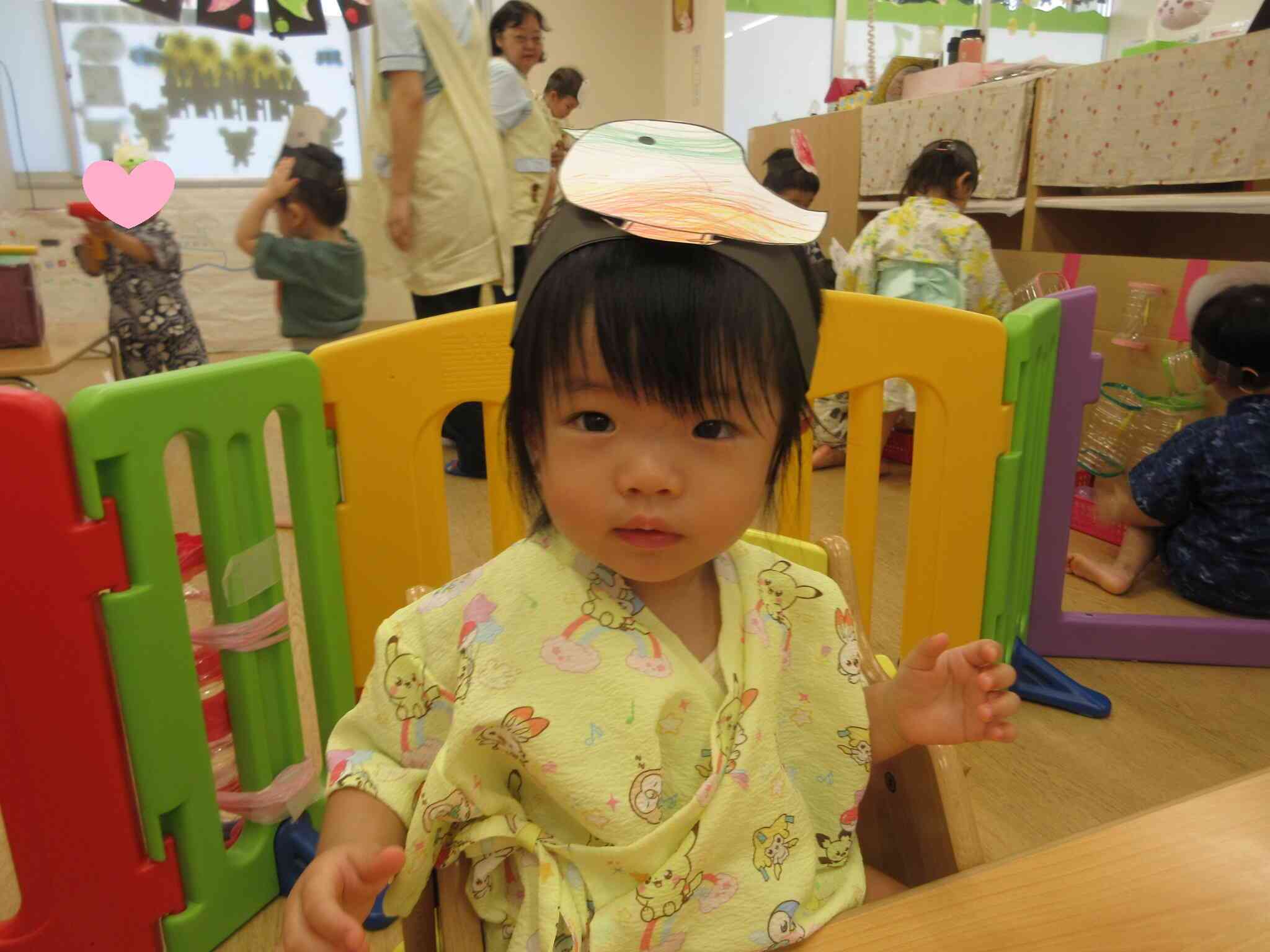 お面屋さんでお面を買ったよ！