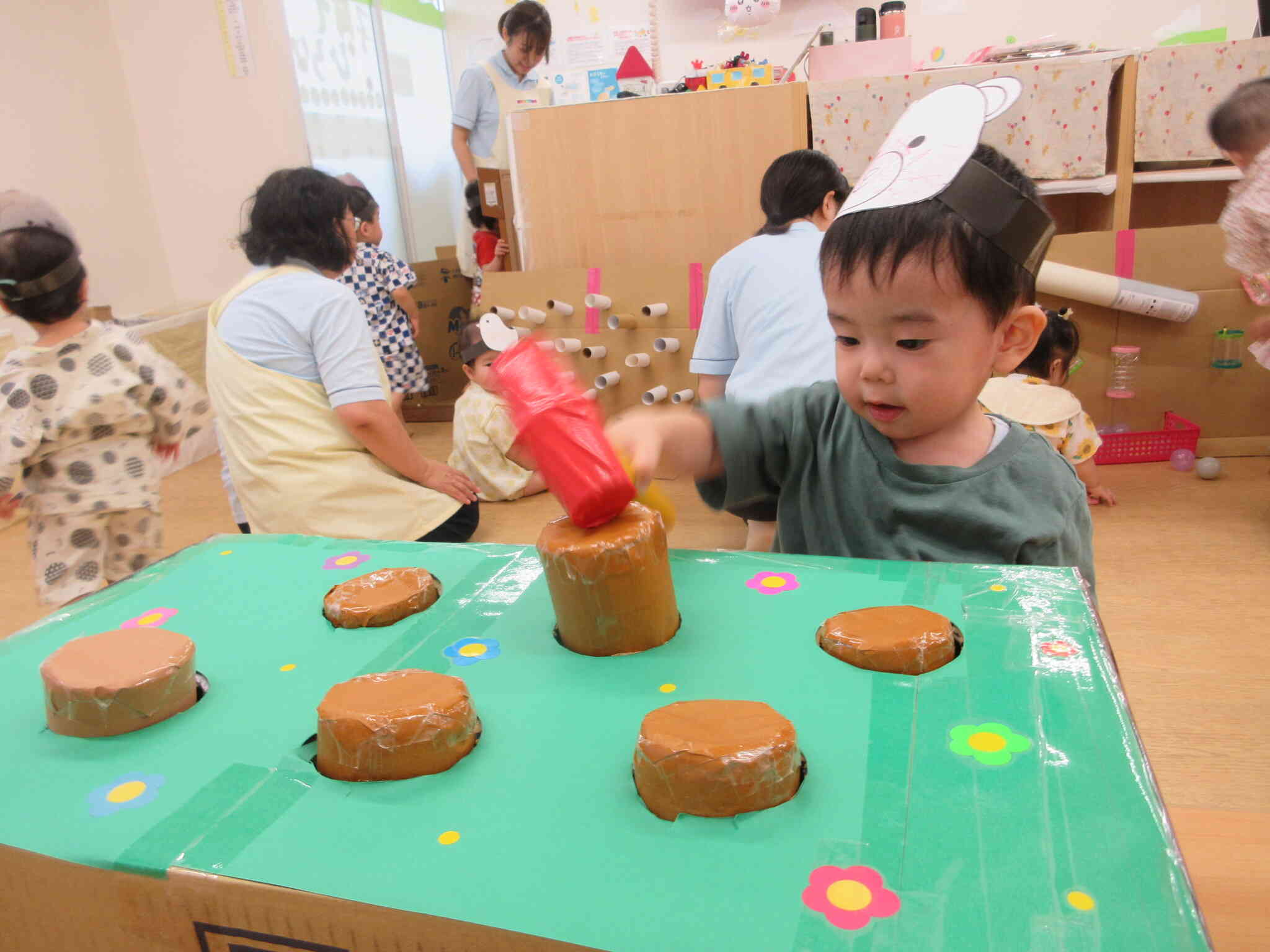 もぐらたたきをしたよ！