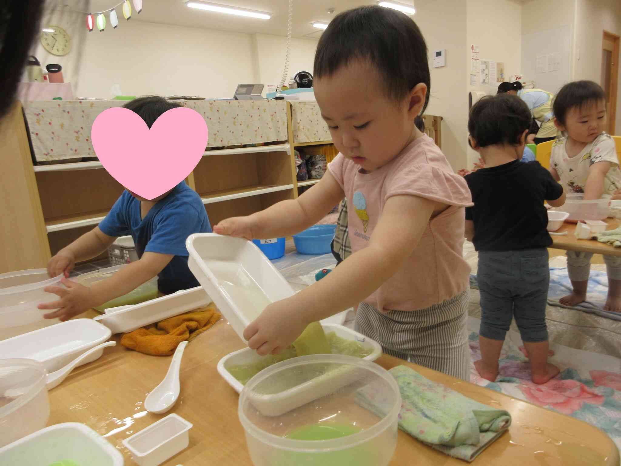 たくさん混ぜたよ！！