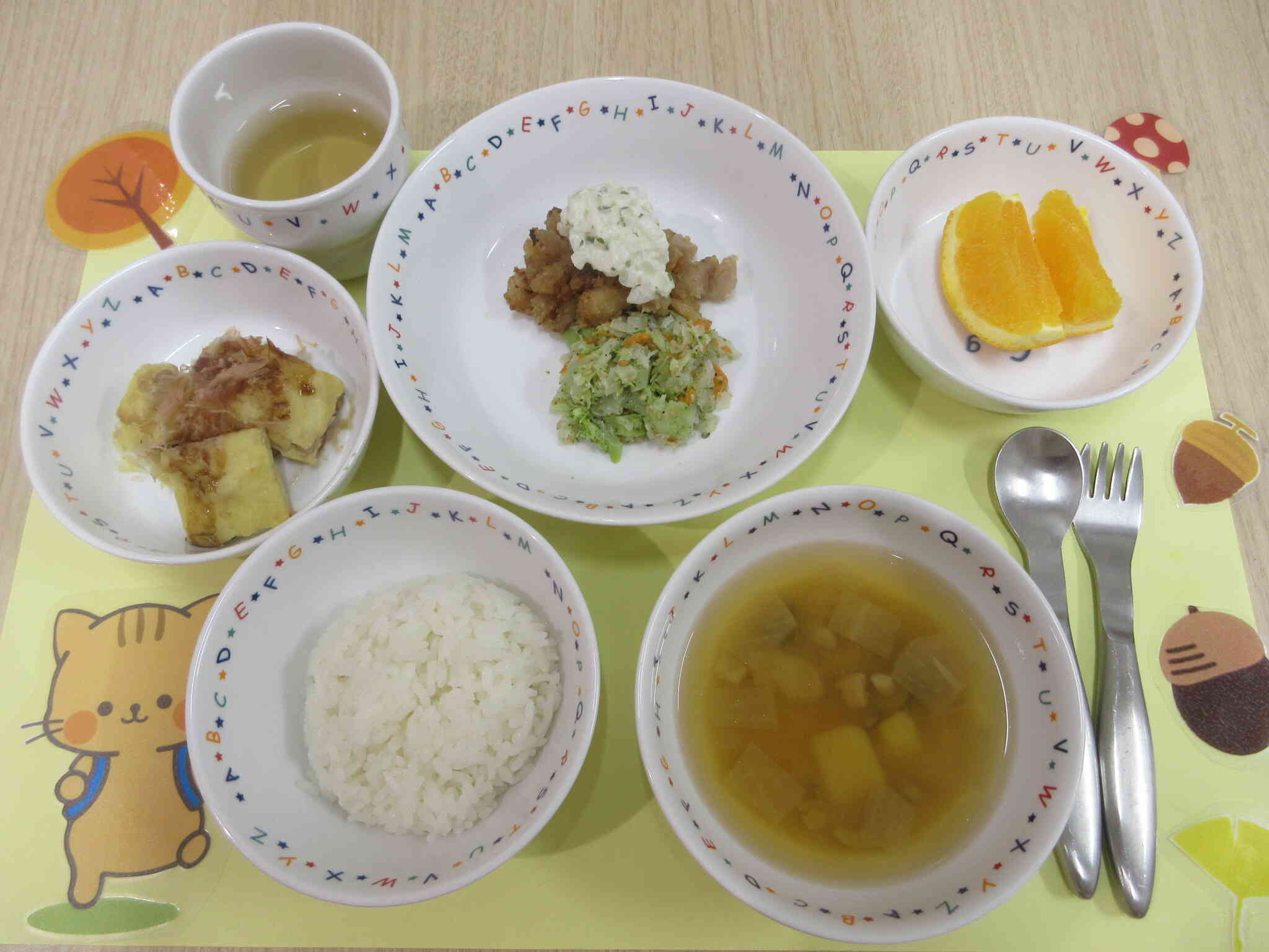 10月の給食(幼児食)