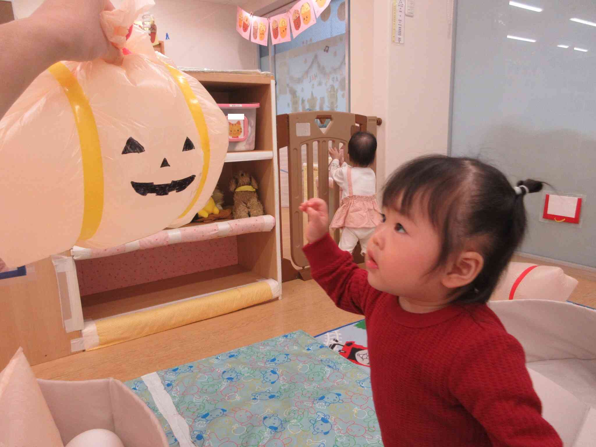 ジャックオーランタンにタッチ！！